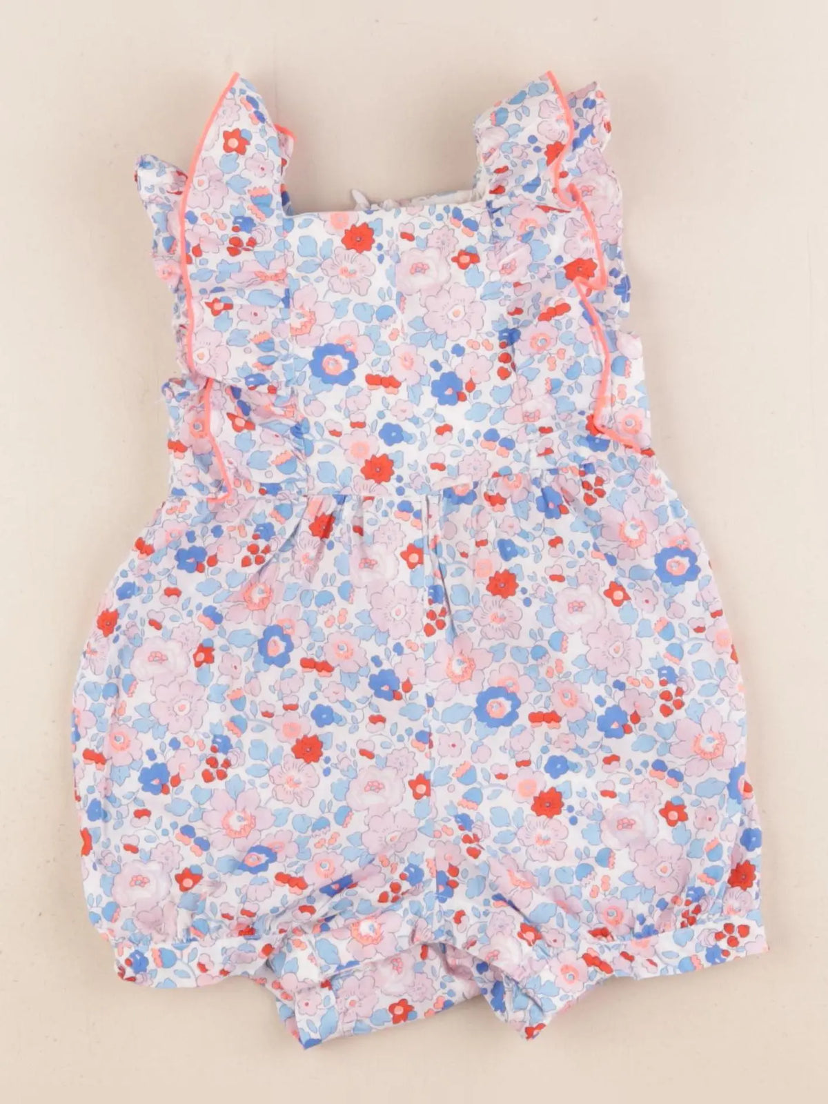 Jacadi - combinaison liberty multicolore - 12 mois