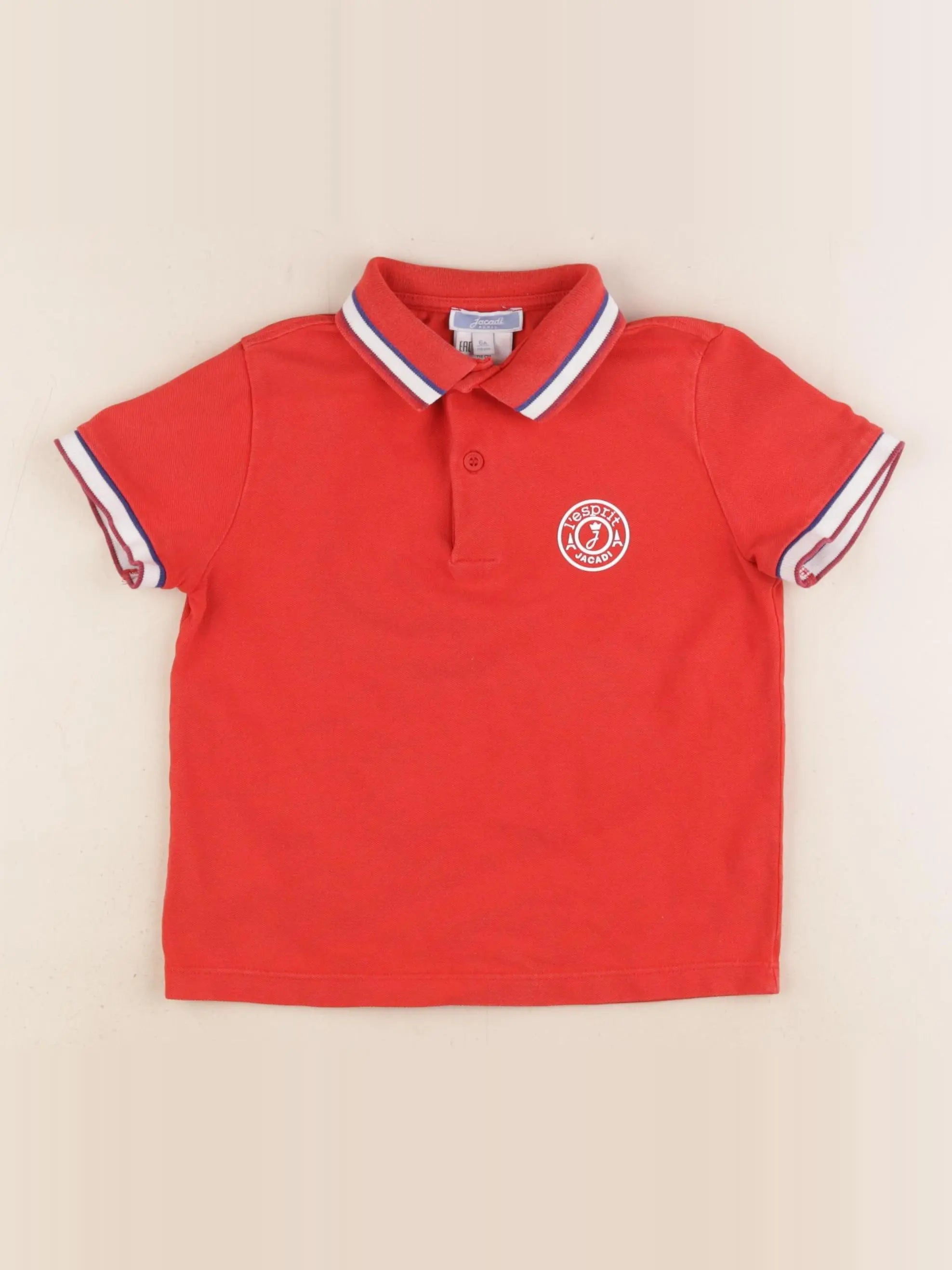 Jacadi - polo orange - 6 ans