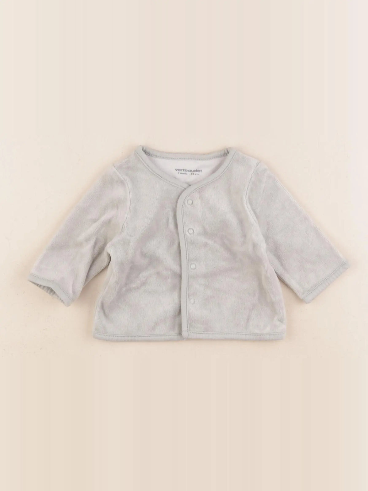 Vertbaudet - gilet vert - 1 mois