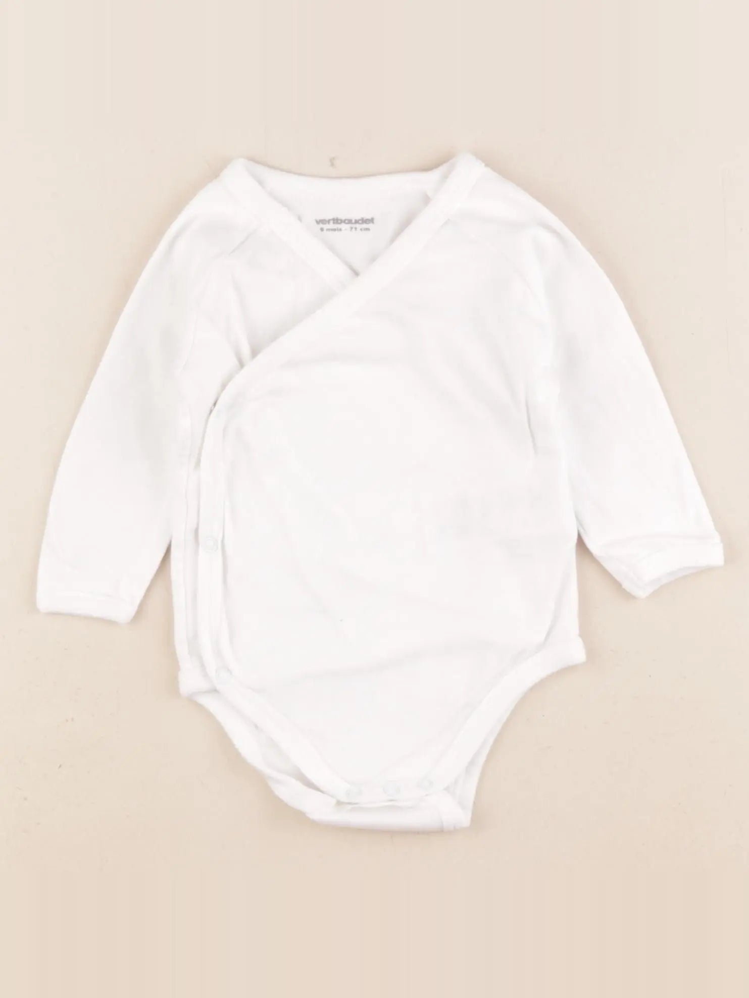 Vertbaudet - body blanc - 9 mois