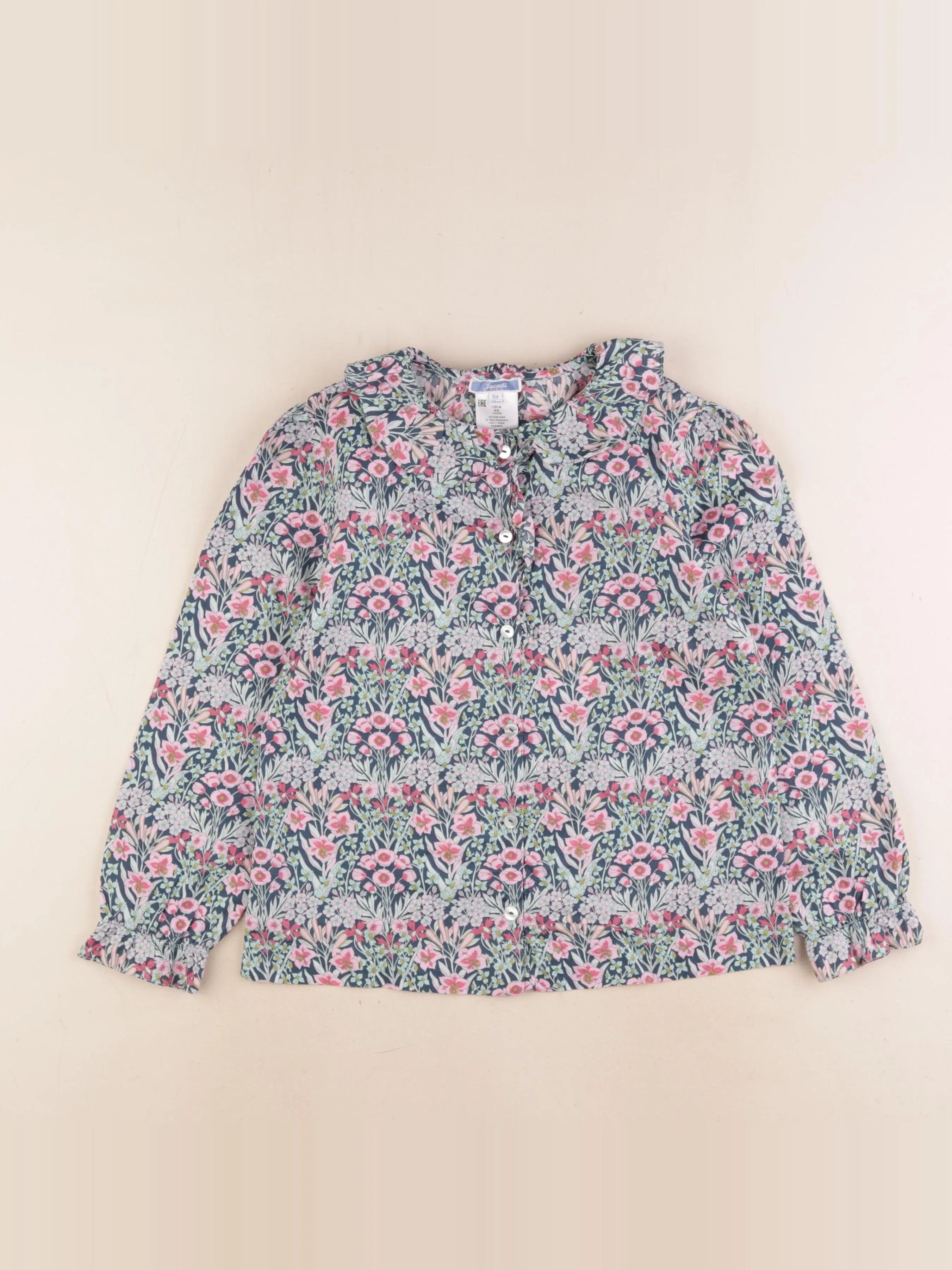 Jacadi - blouse liberty multicolore - 8 ans