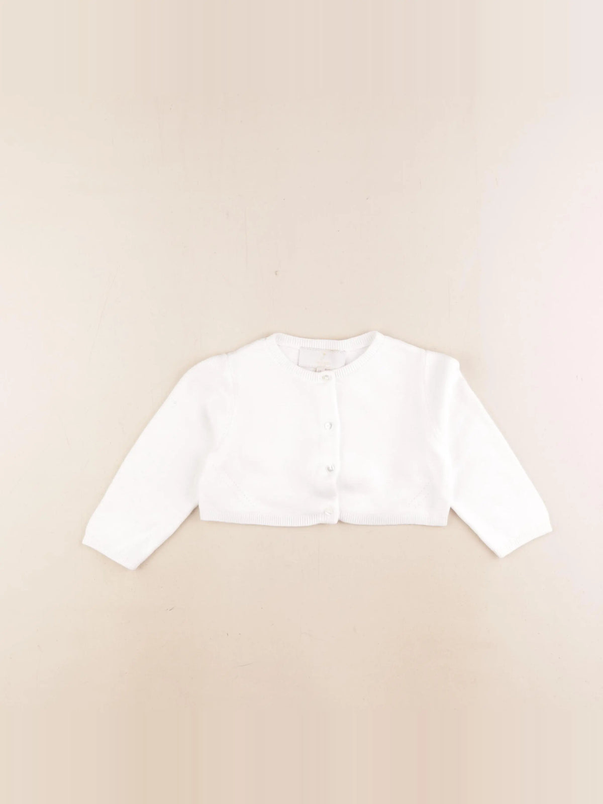 Jacadi - gilet blanc - 24 mois
