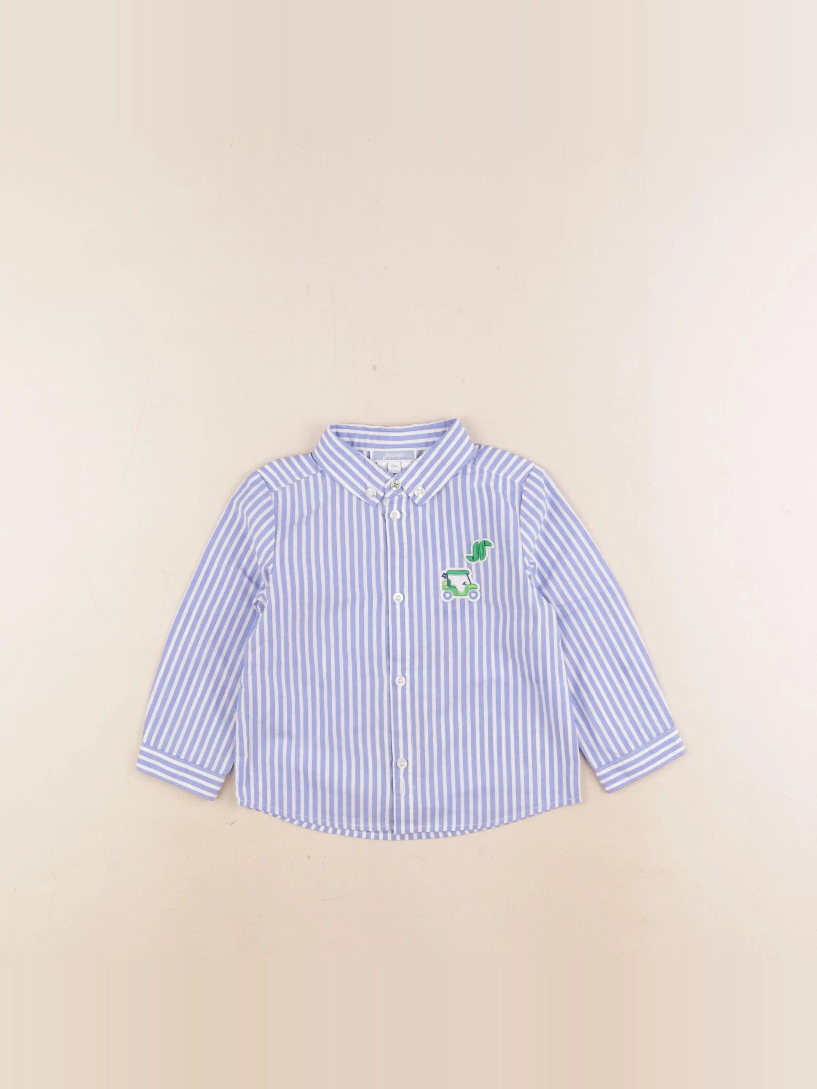 Jacadi - chemise bleu - 18 mois