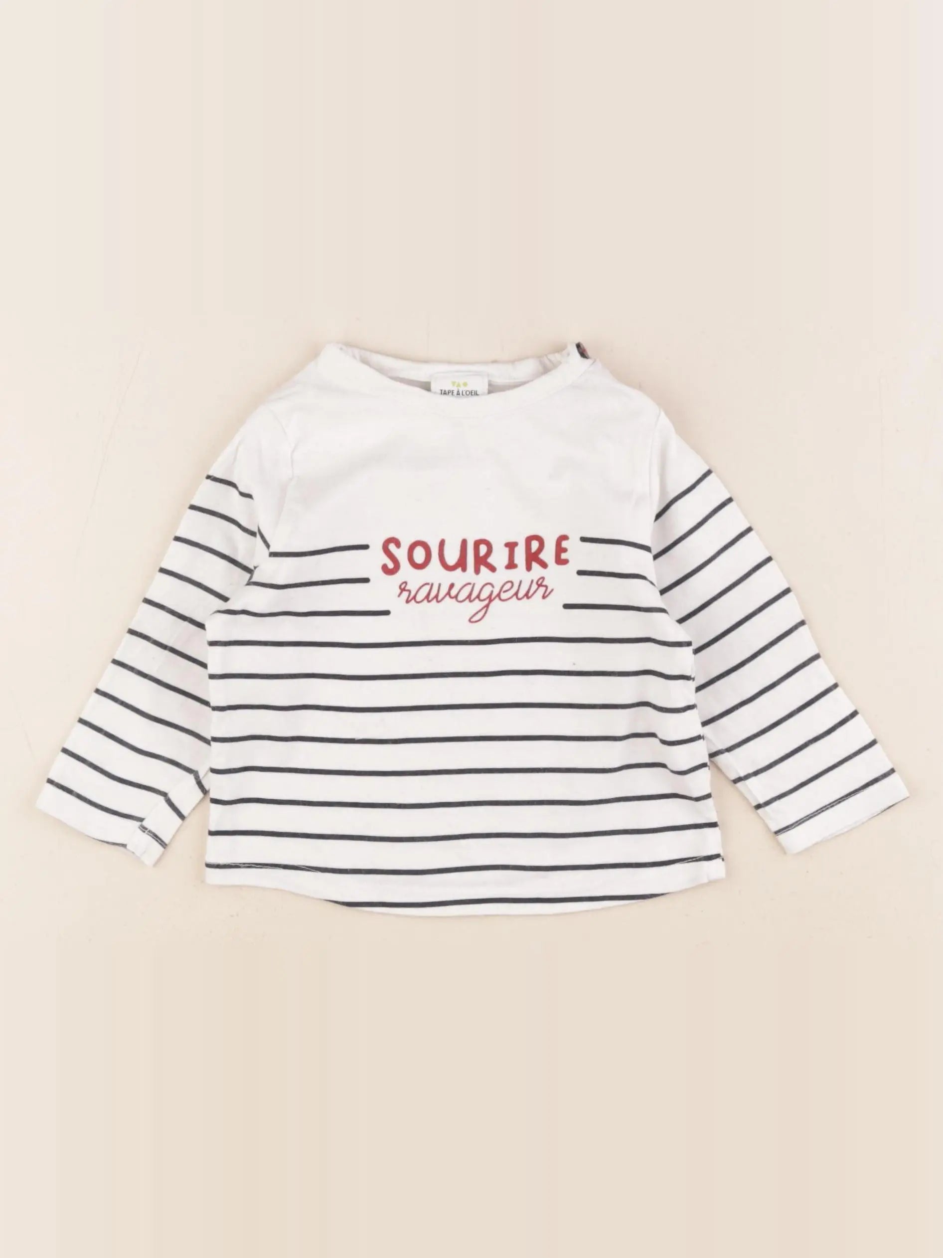 Tape à l'oeil - tee-shirt blanc - 12 mois