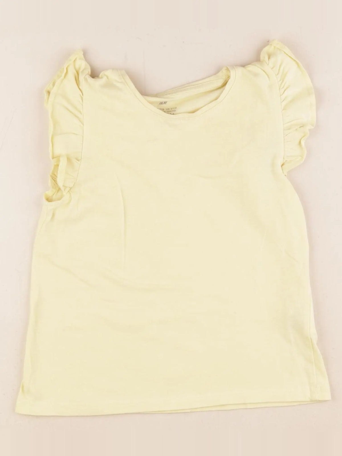 H&M - tee-shirt jaune - 5/6 ans