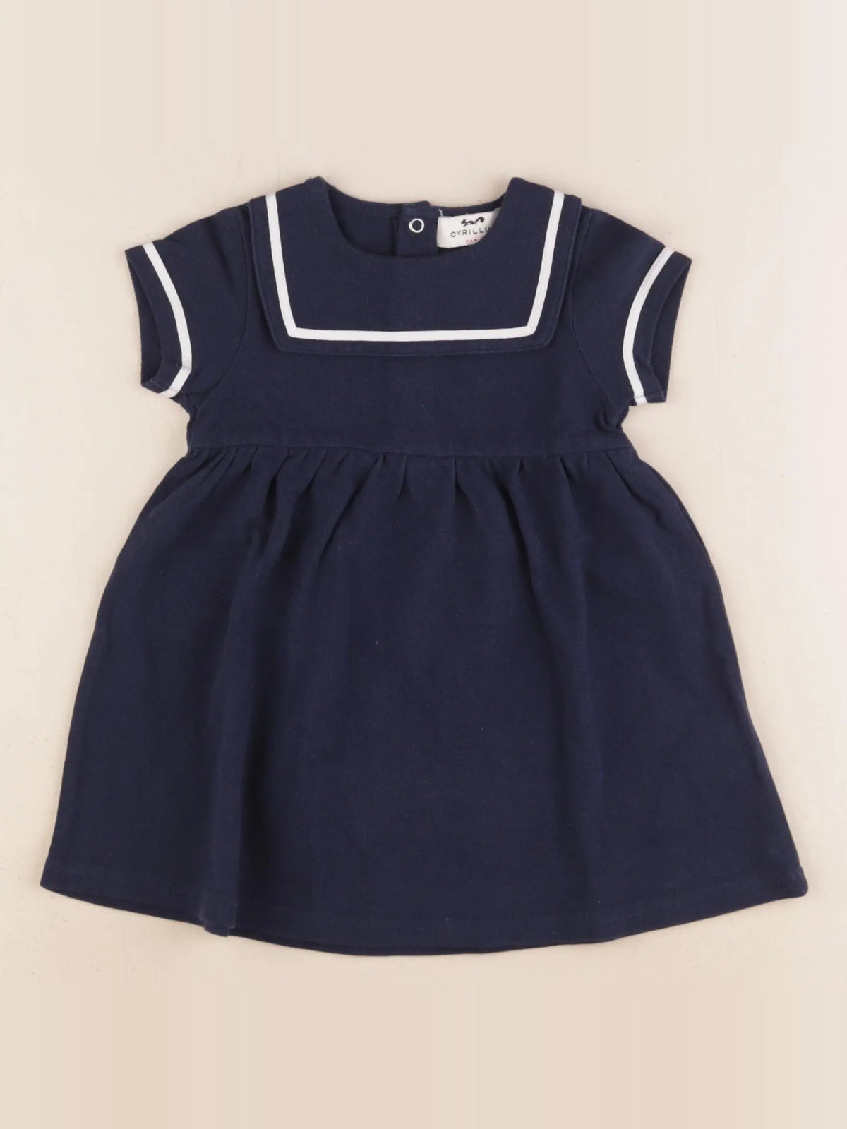 Cyrillus - robe bleu - 12 mois
