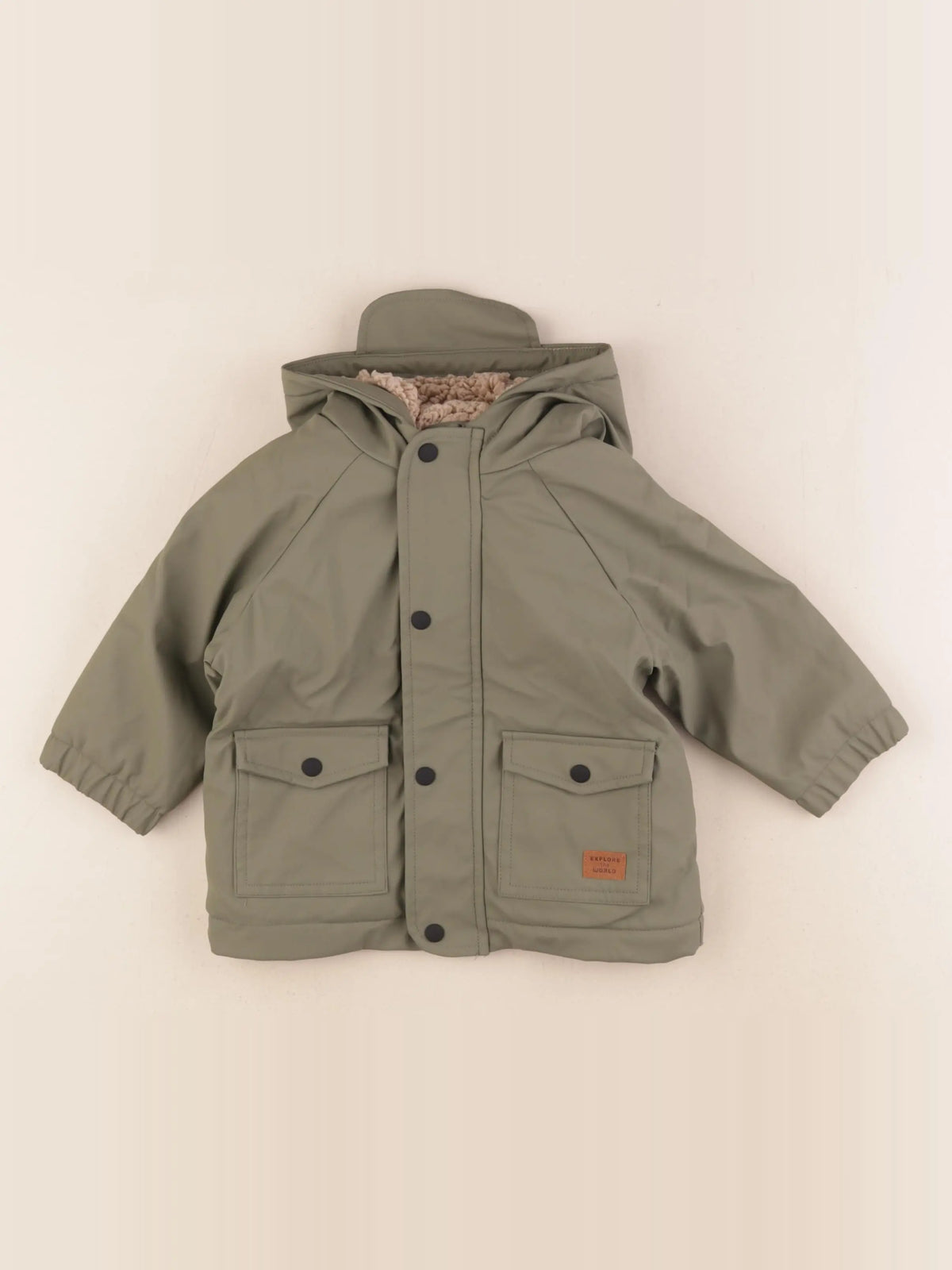 Vertbaudet - imperméable vert - 12 mois
