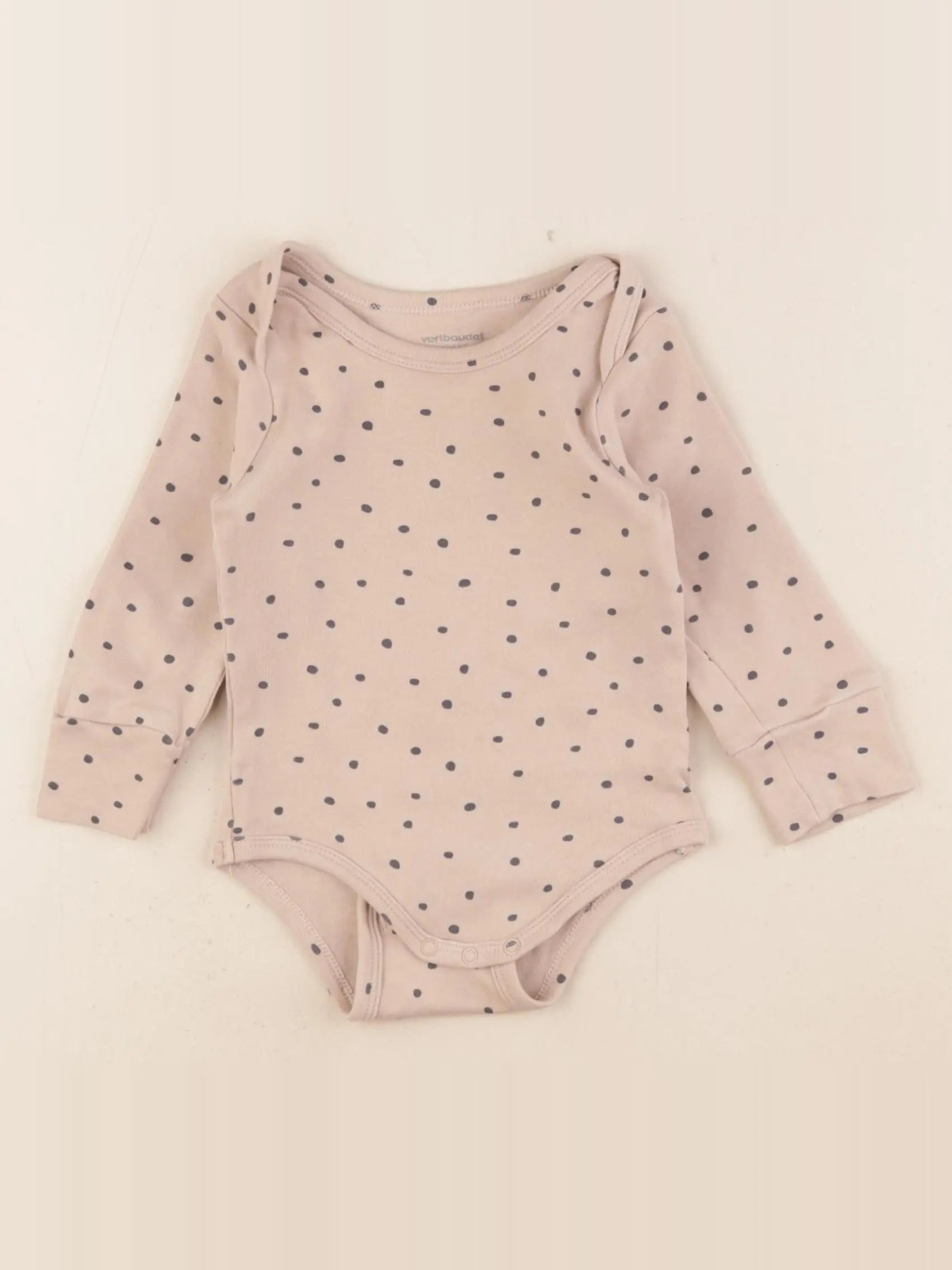 Vertbaudet - body marron - 9 mois