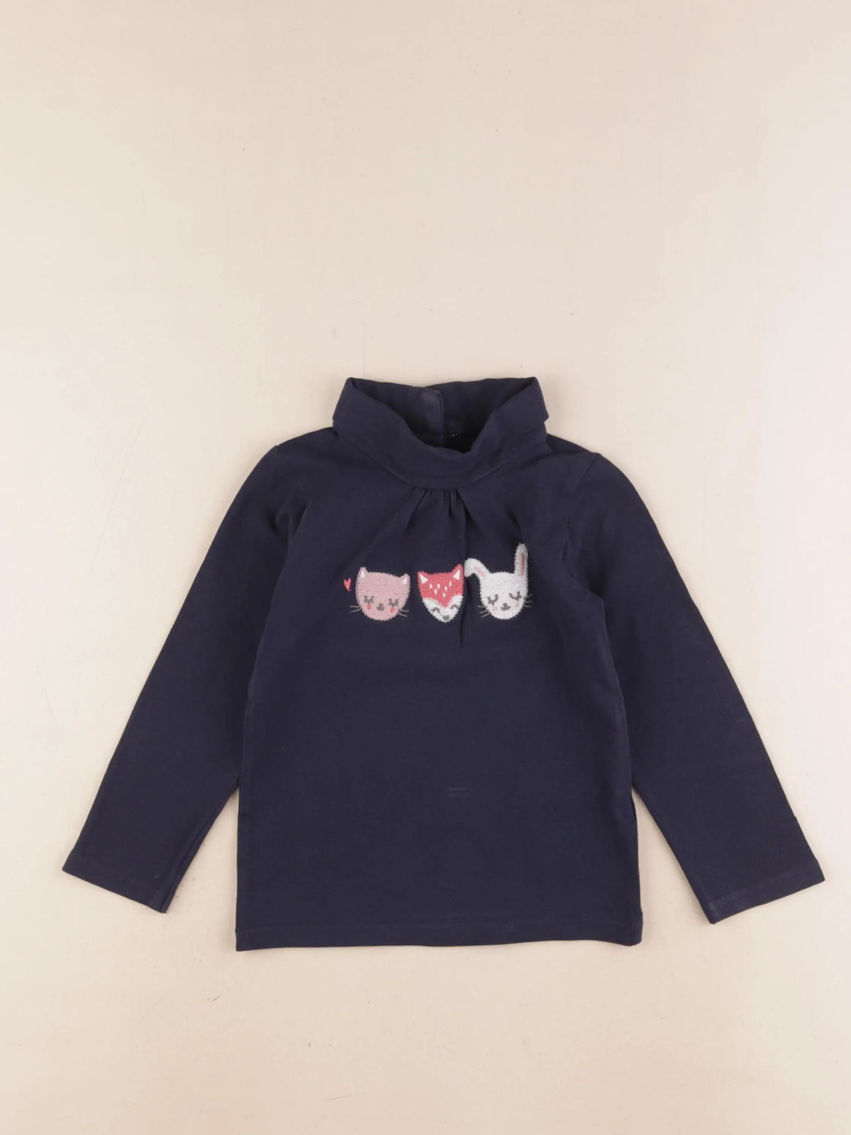 Vertbaudet - sous-pull bleu - 3 ans