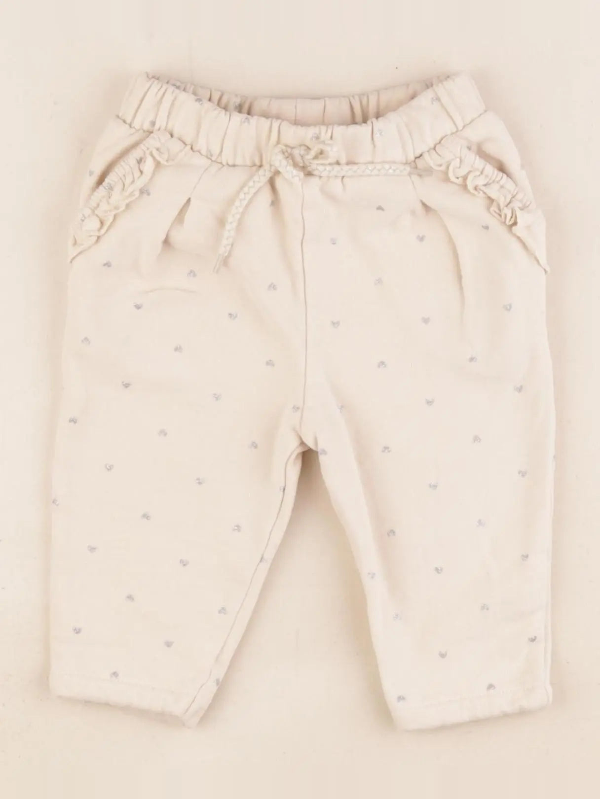 Vertbaudet - jogging beige - 9 mois