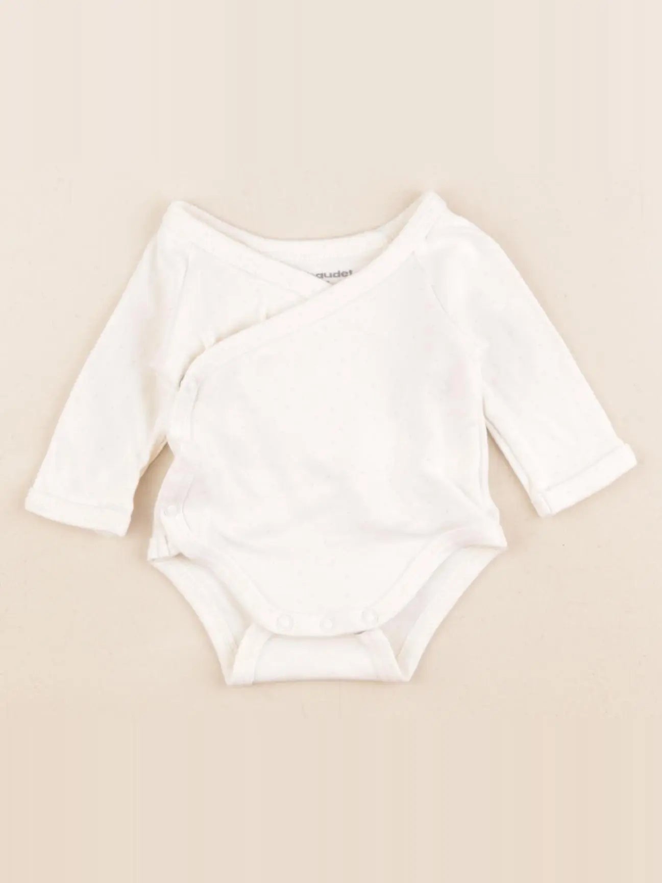 Vertbaudet - body beige - 0 mois