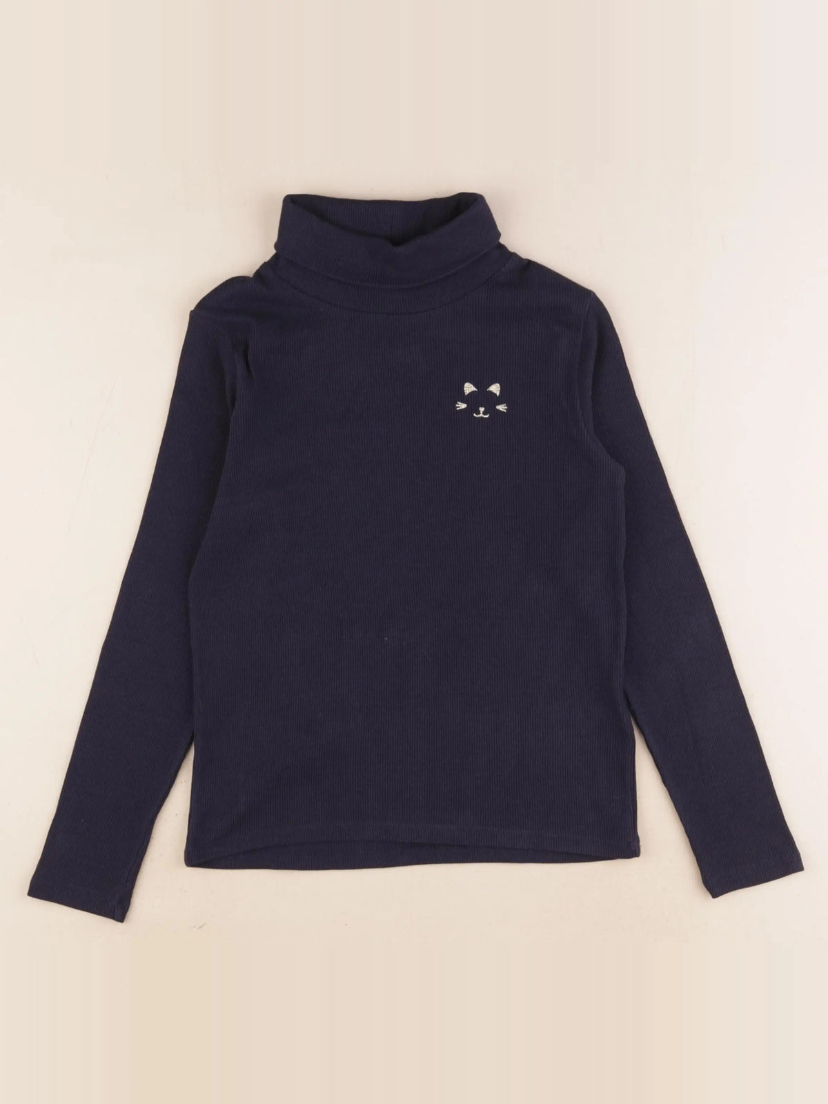 Vertbaudet - sous-pull bleu - 8 ans