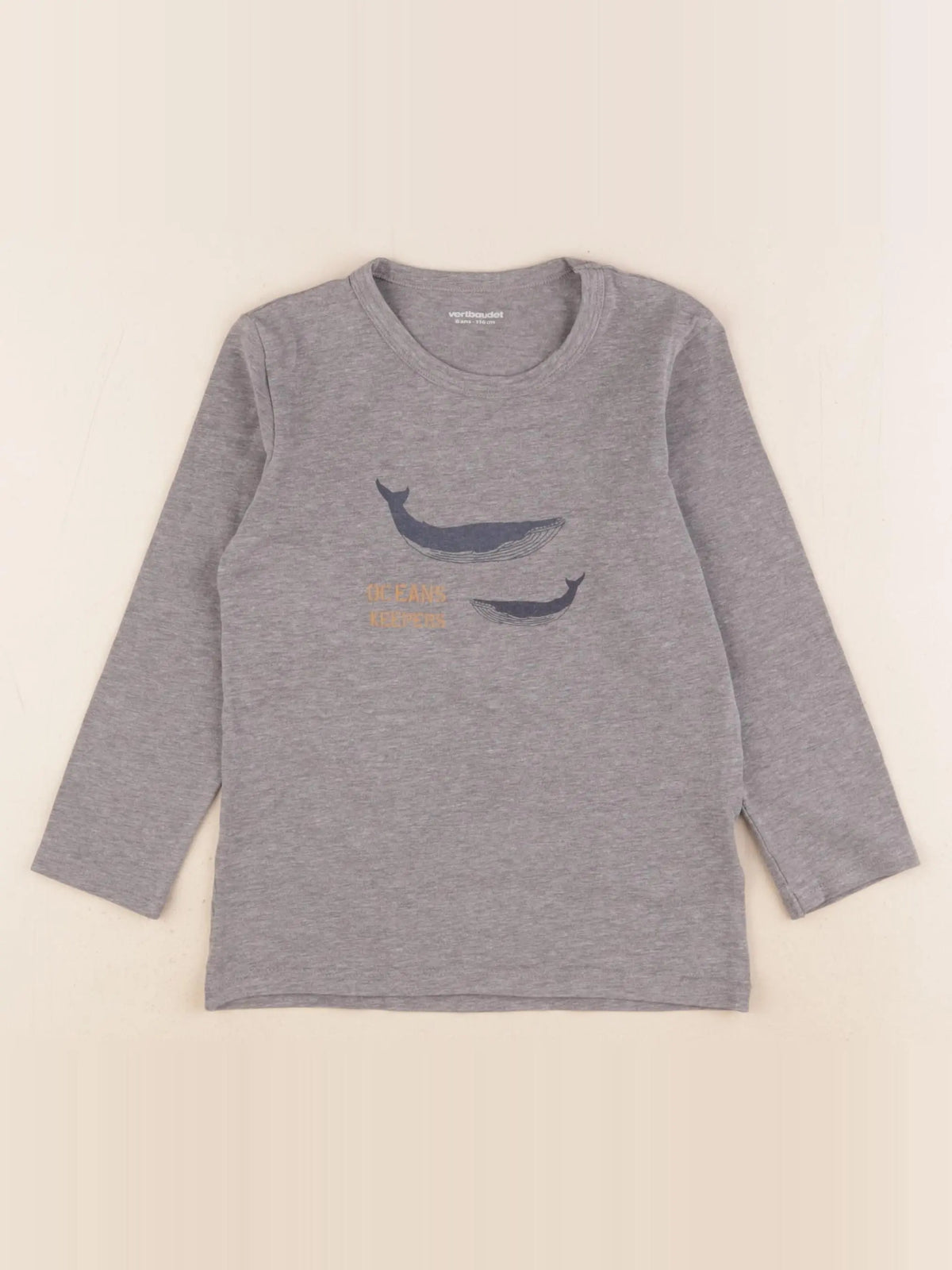 Vertbaudet - maillot de corps gris - 6 ans