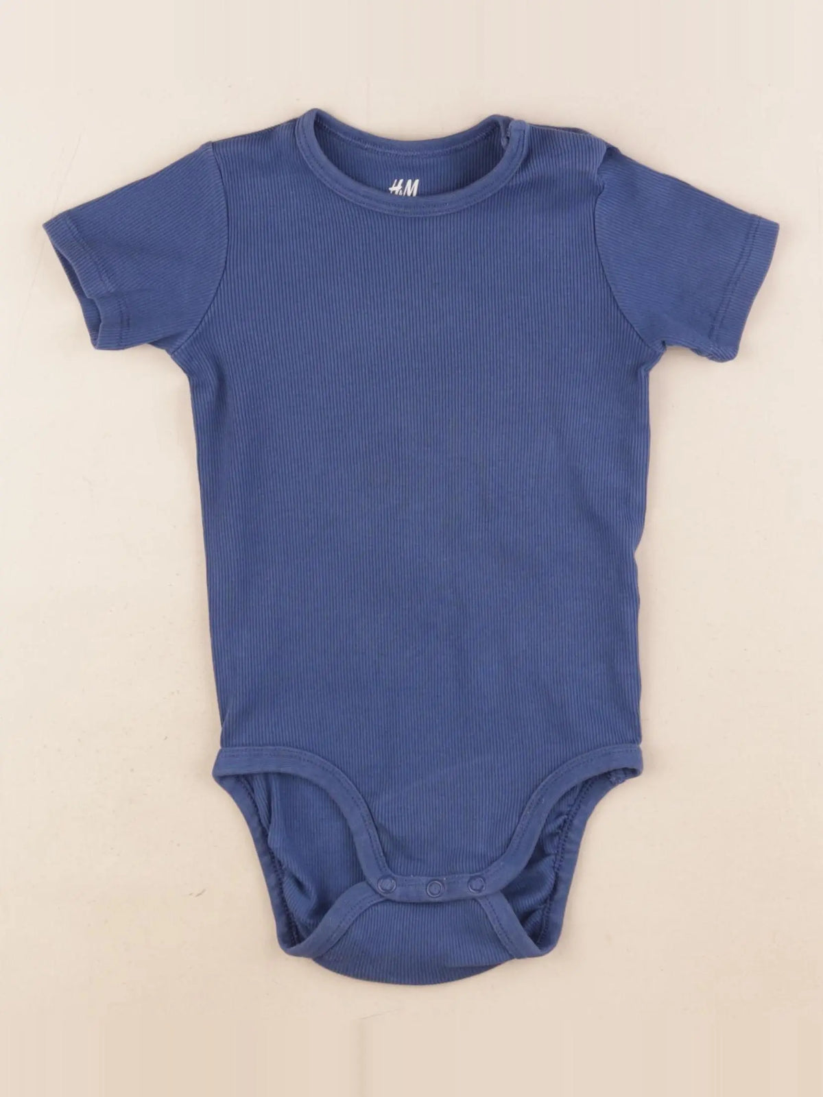 H&M - body bleu - 12/18 mois