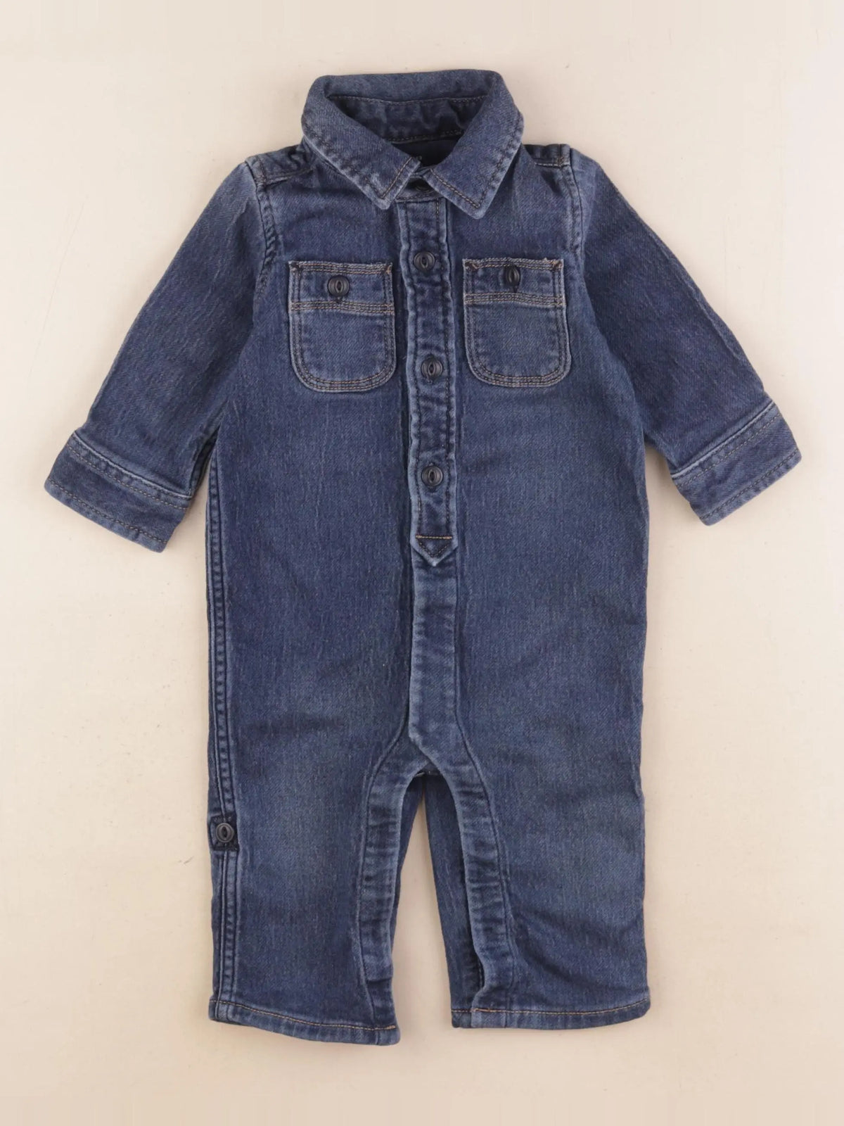 GAP - combinaison bleu - 6/12 mois