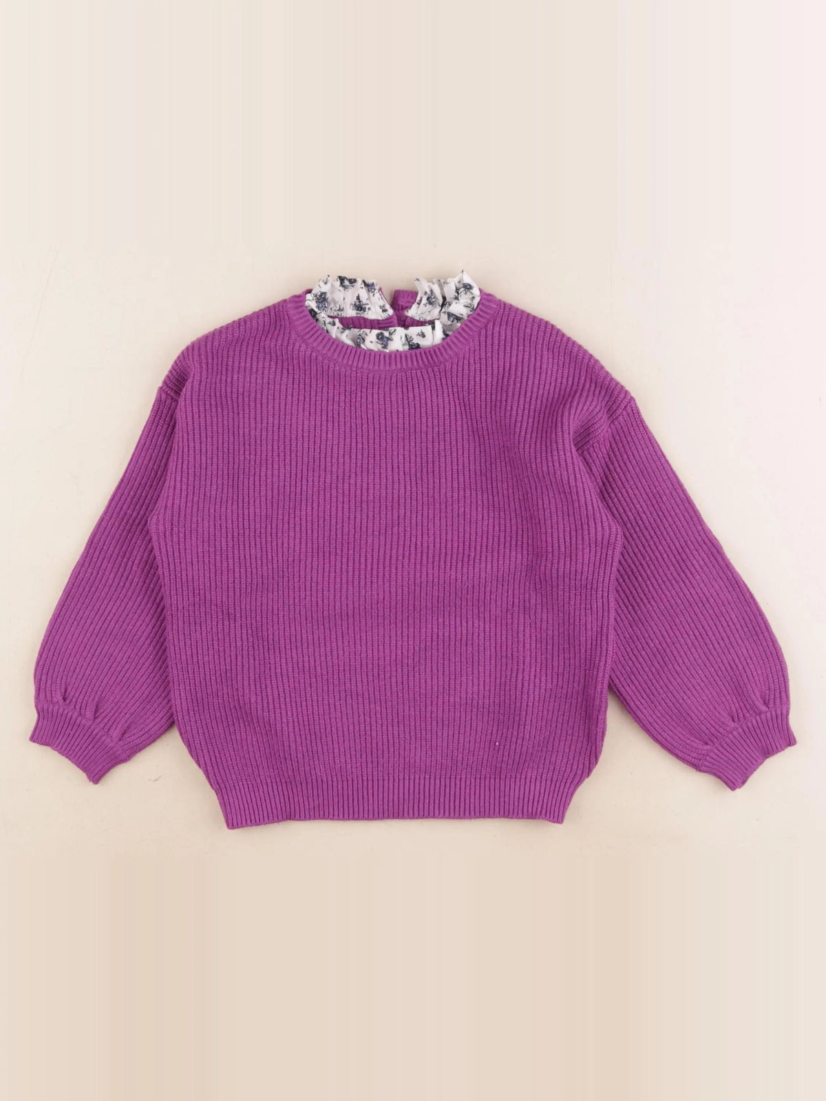 Vertbaudet - pull violet - 4 ans