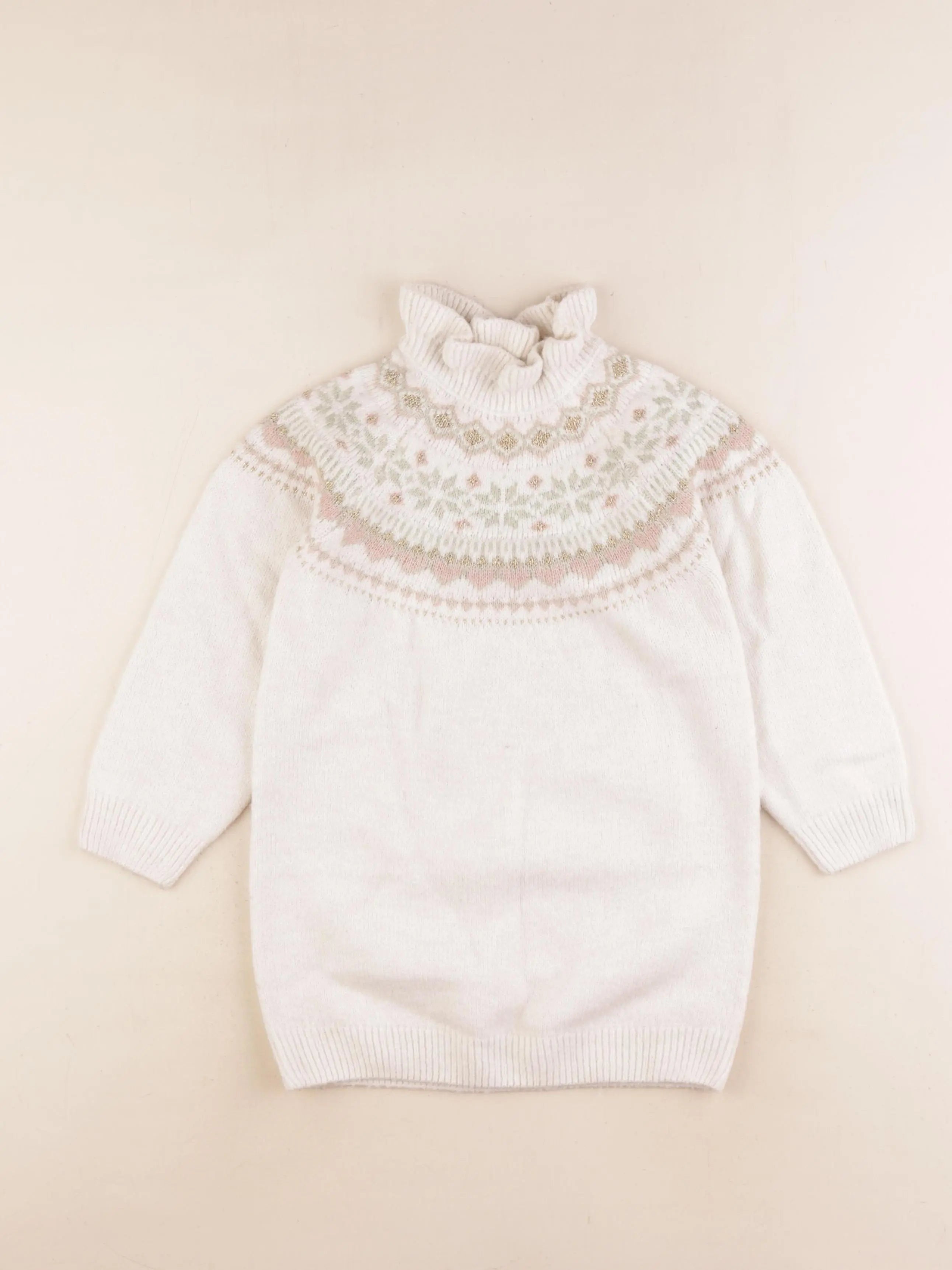 Vertbaudet - robe beige - 4 ans