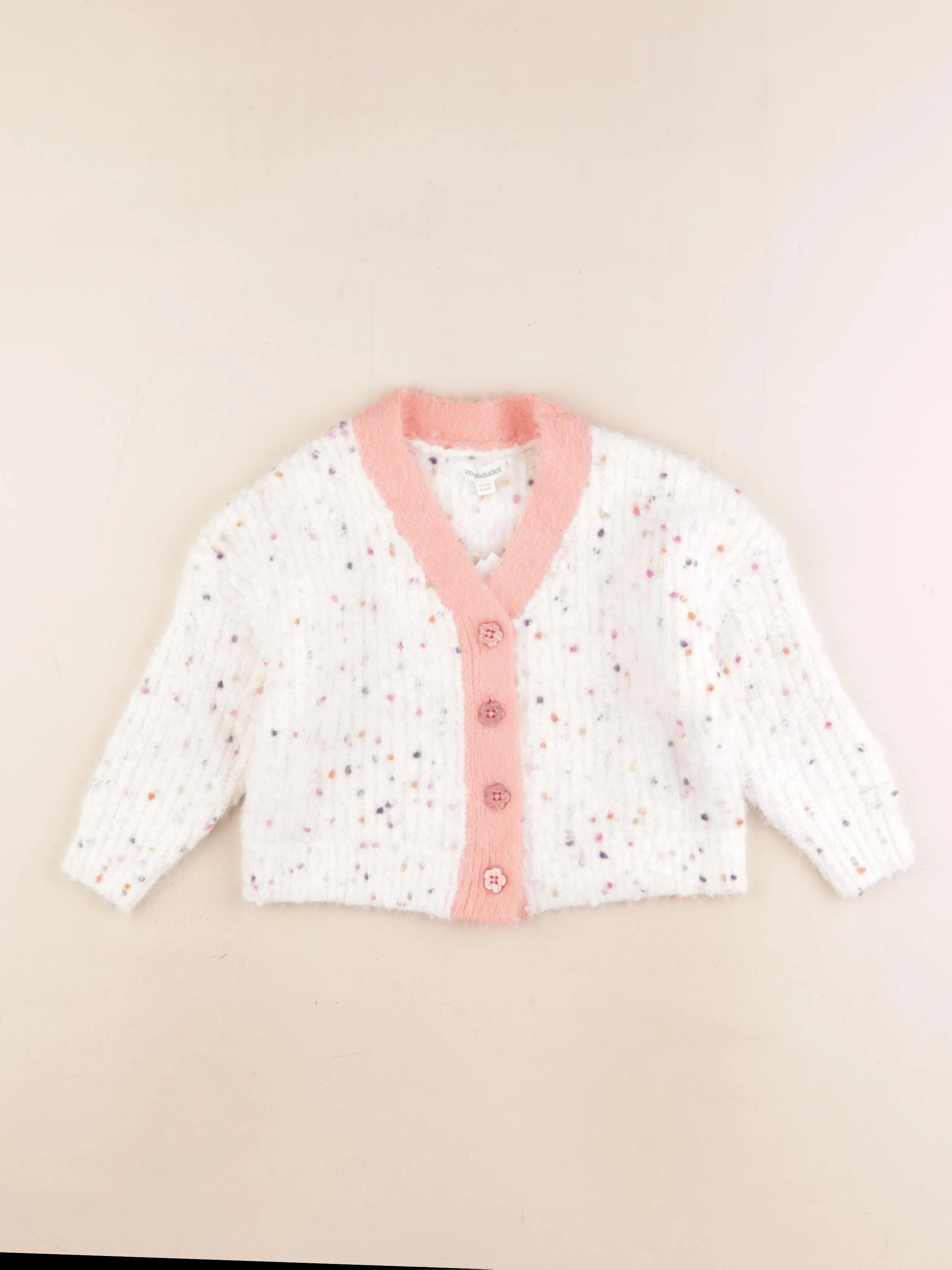 Vertbaudet - gilet multicolore - 4 ans