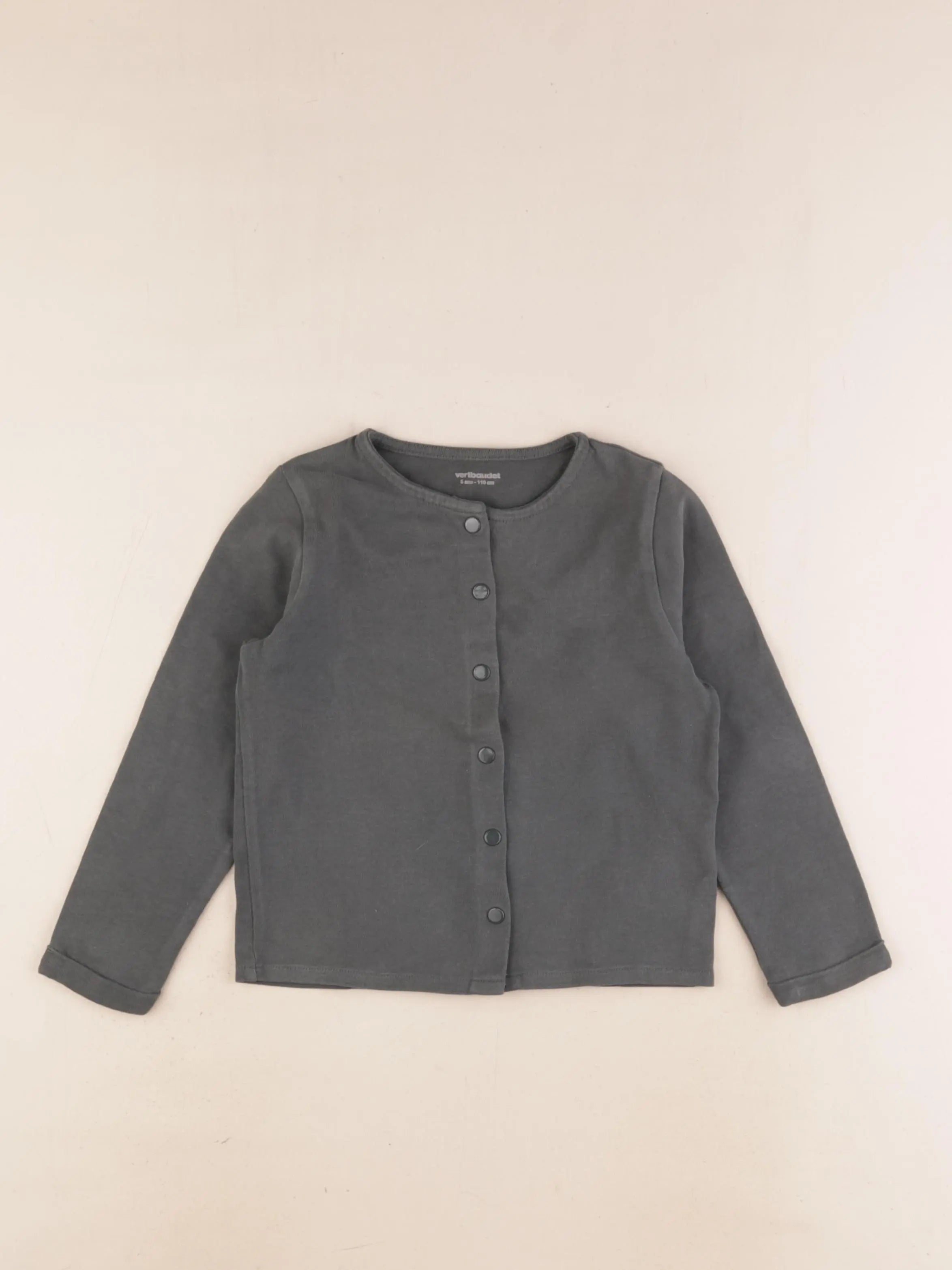 Vertbaudet - sweat vert - 6 ans