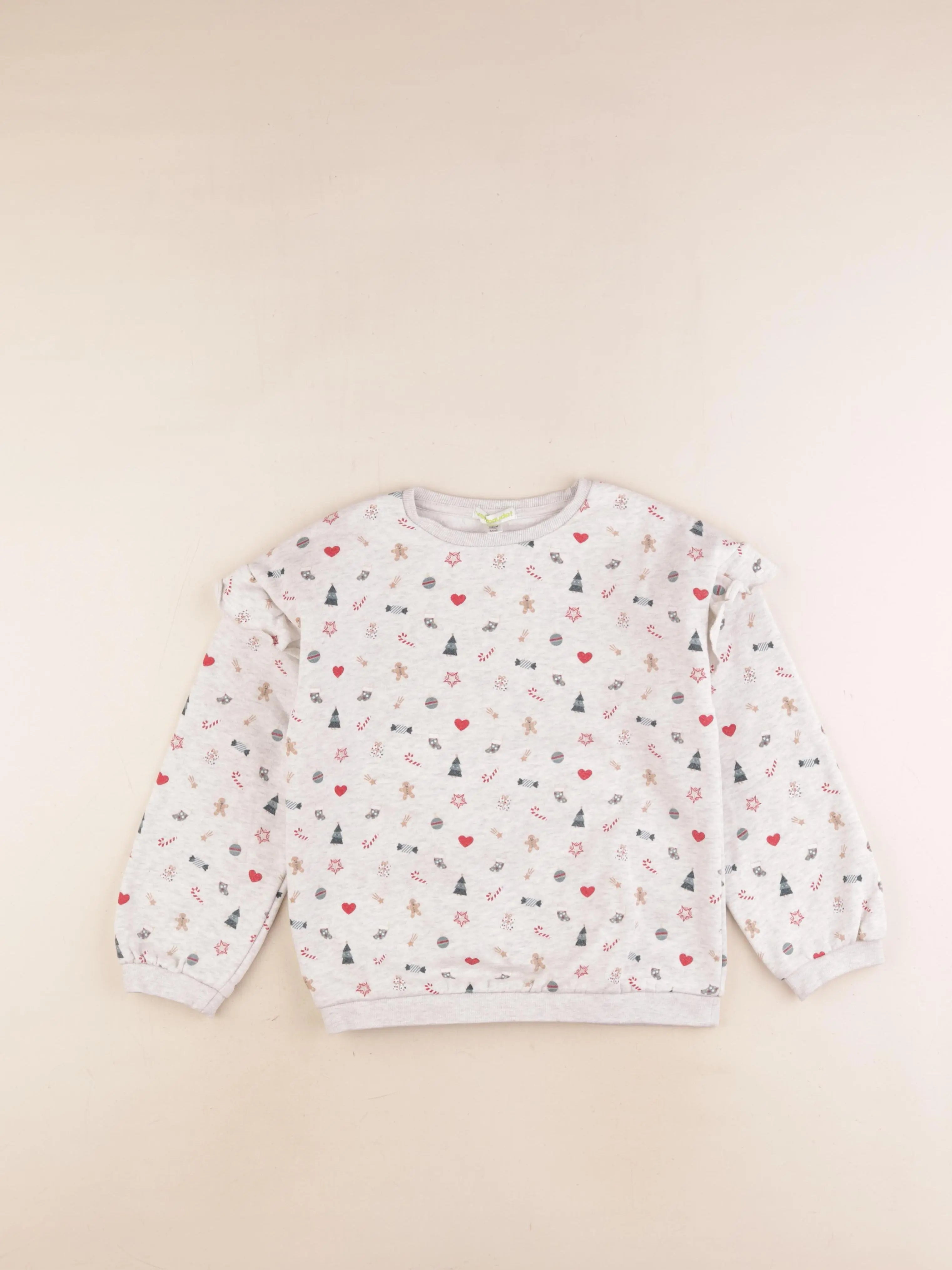 Vertbaudet - sweat gris - 8 ans