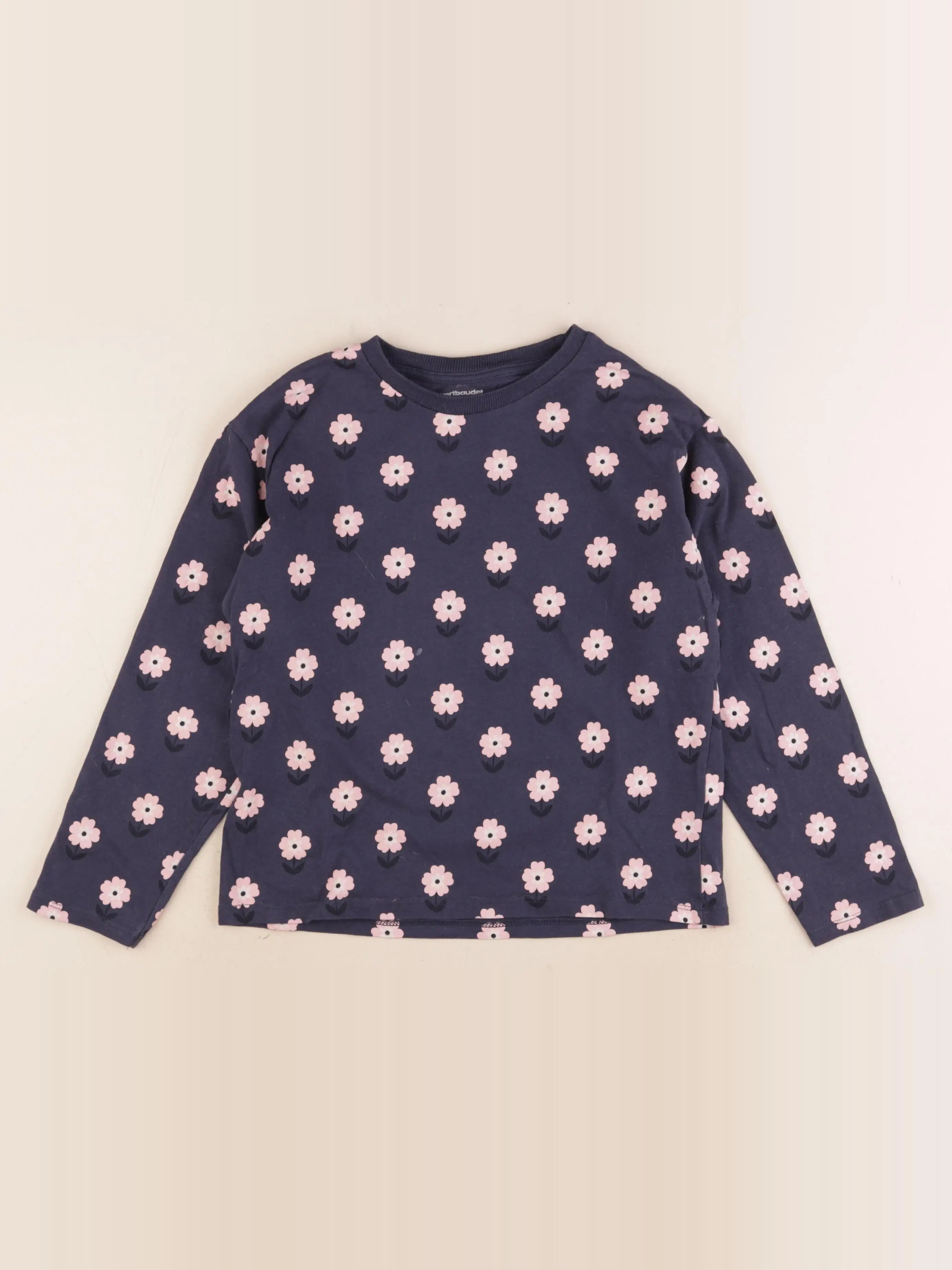 Vertbaudet - tee-shirt bleu - 8 ans