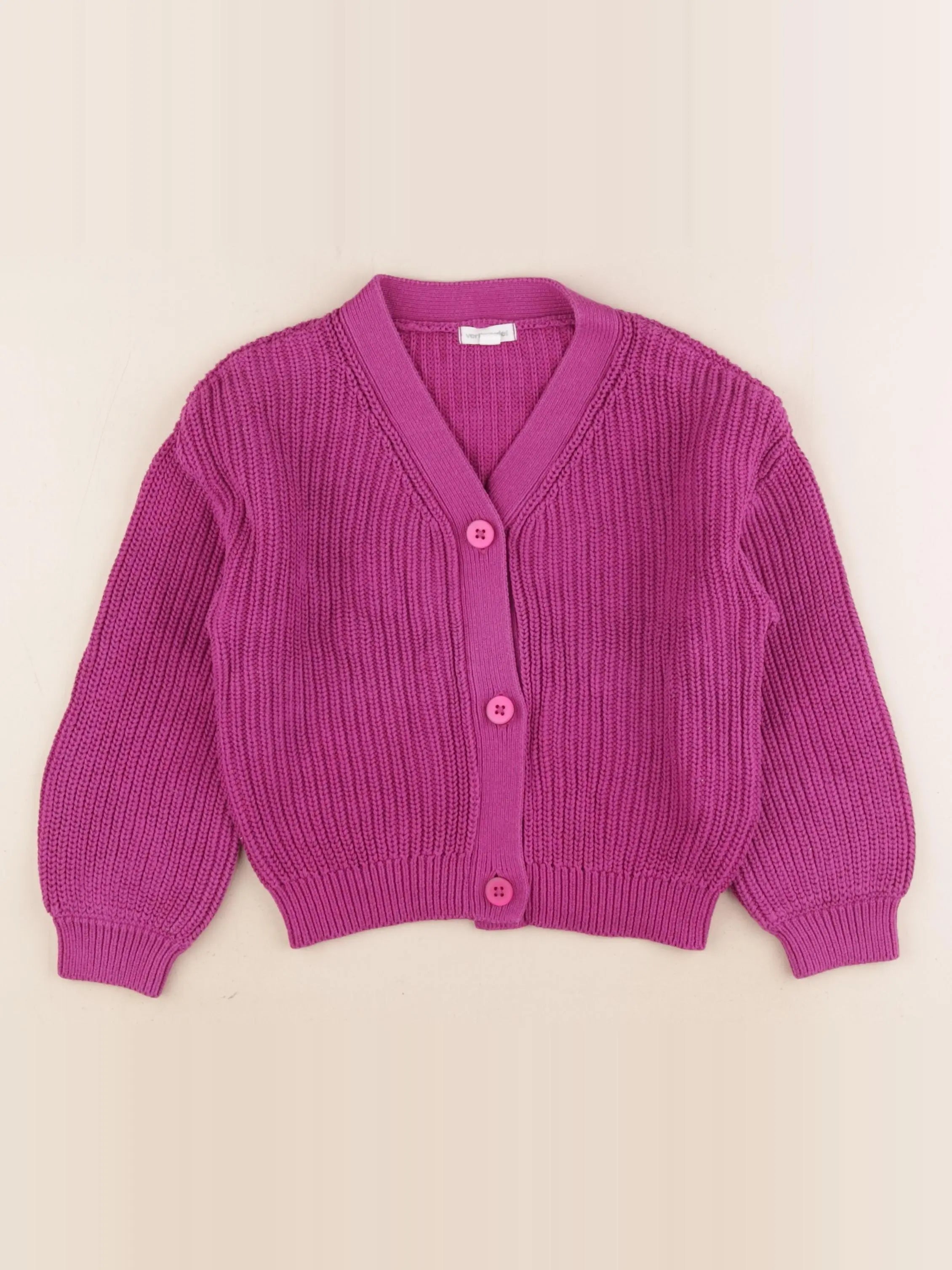 Vertbaudet - gilet violet - 5 ans