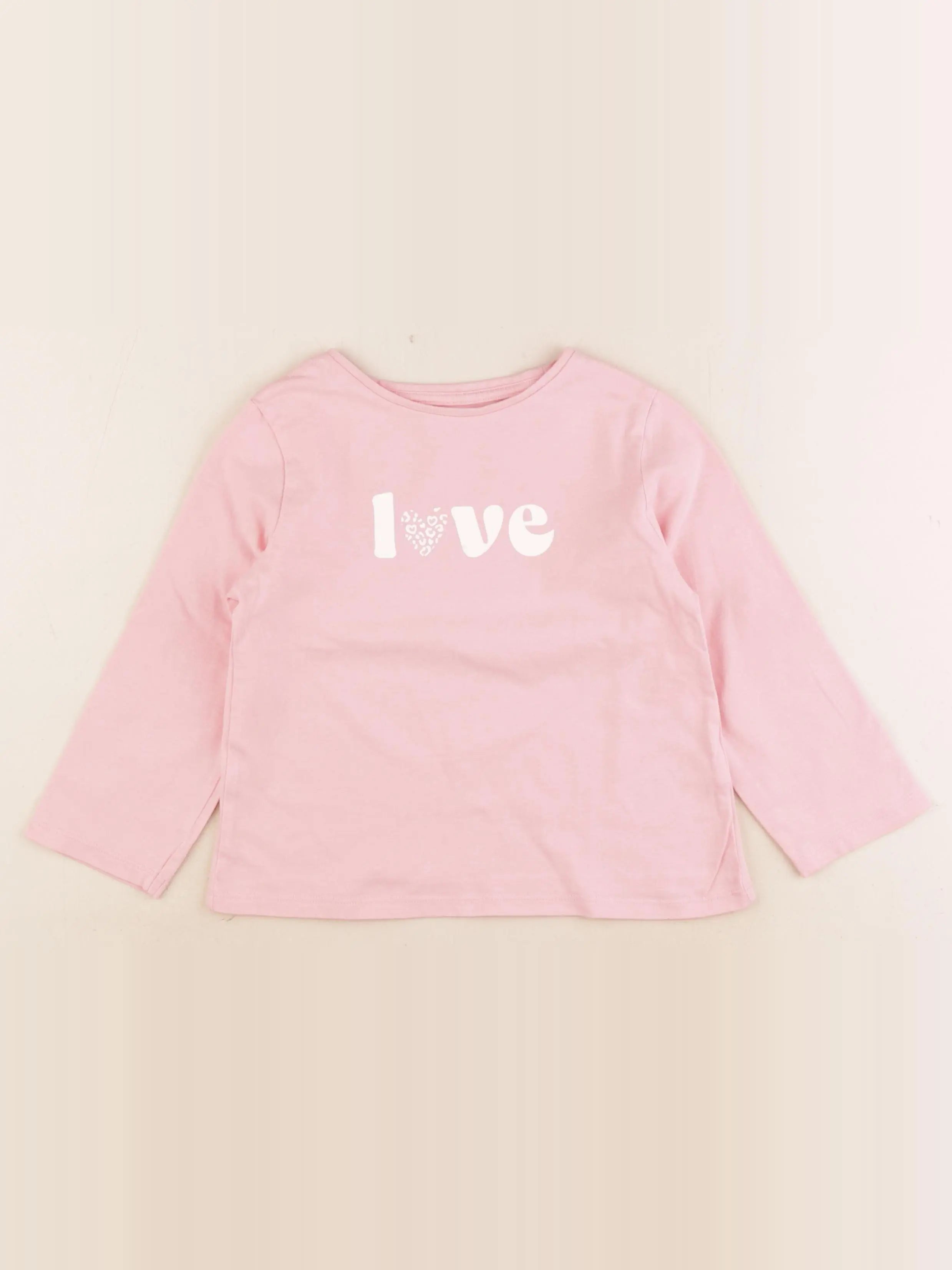 Vertbaudet - tee-shirt rose - 6 ans
