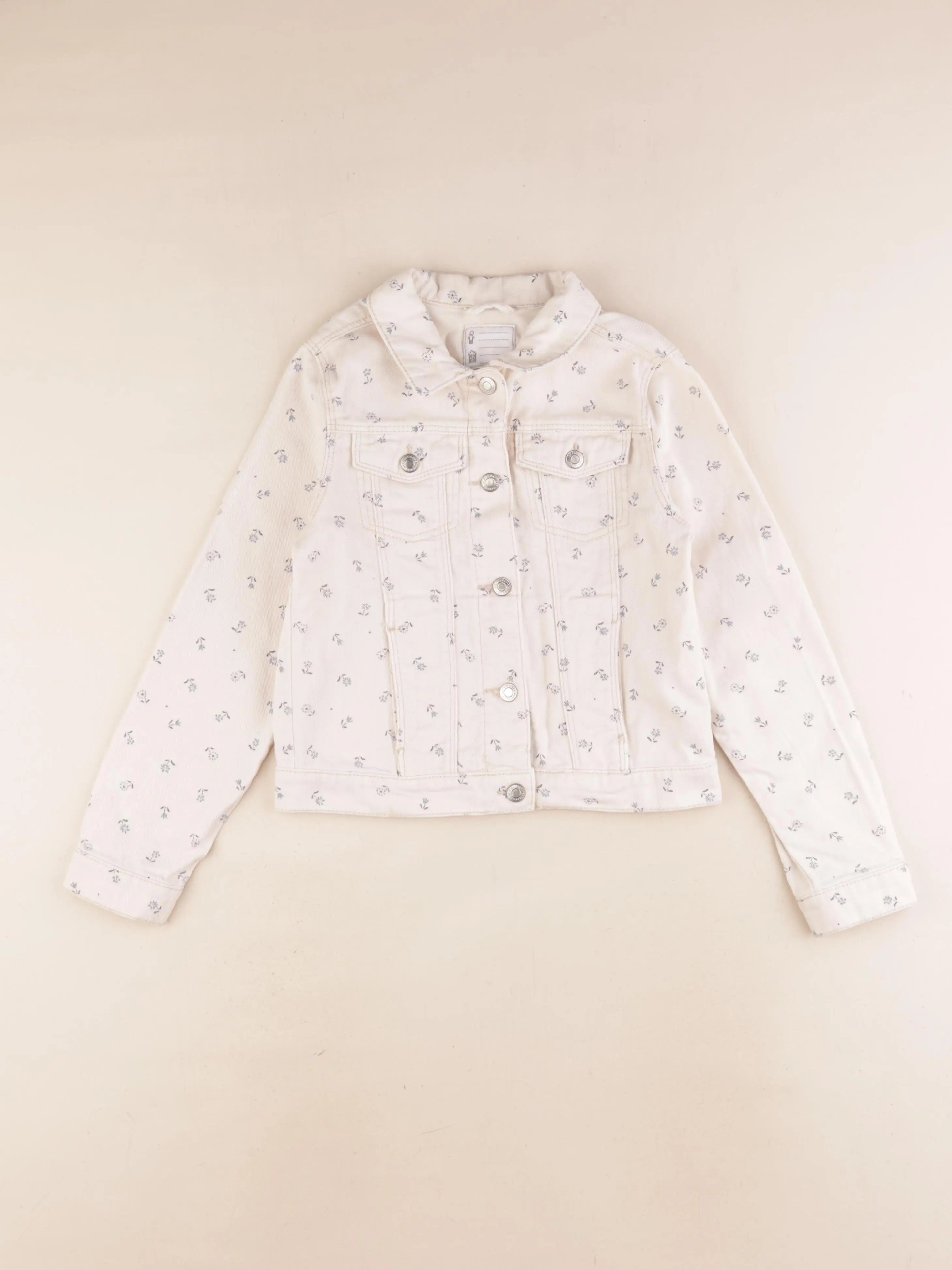 Vertbaudet - veste blanc, bleu - 8 ans