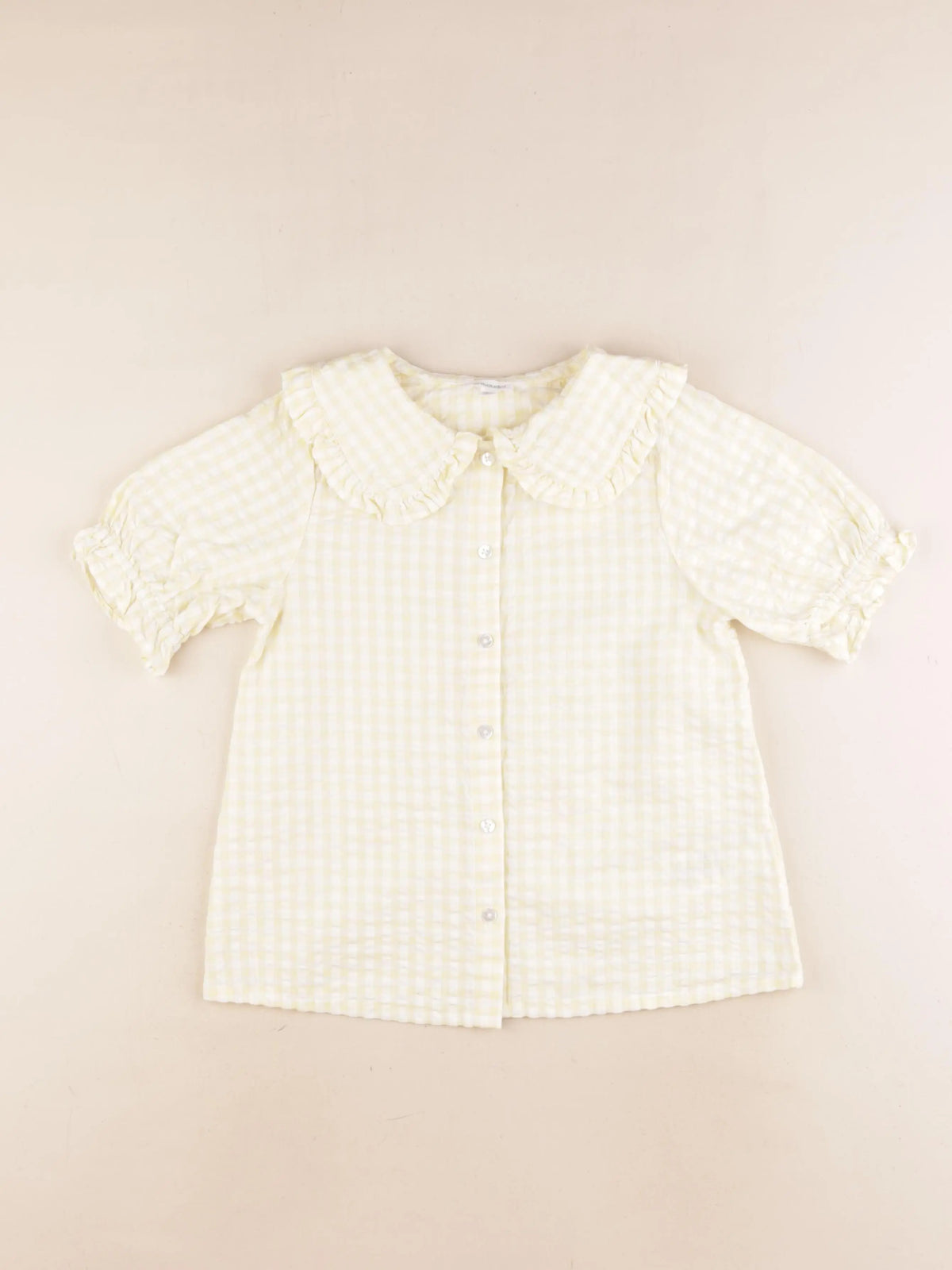 Vertbaudet - chemise jaune - 9 ans