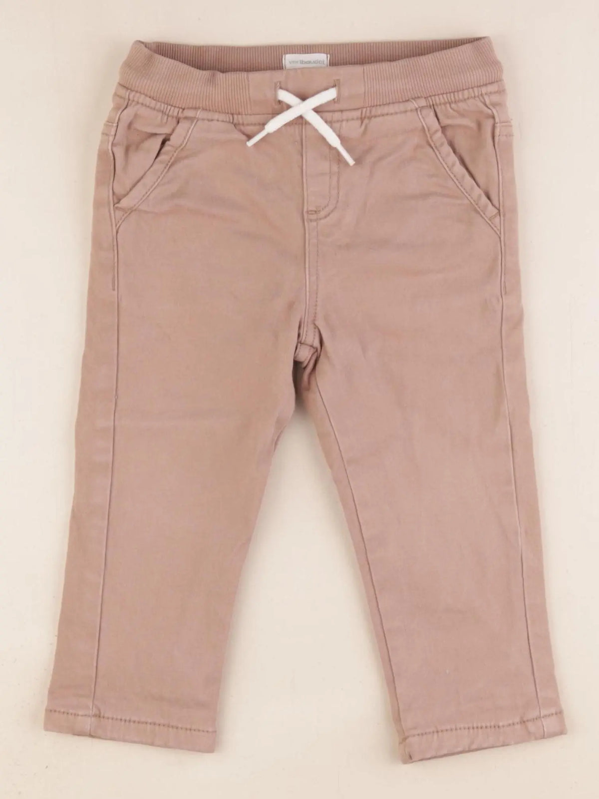 Vertbaudet - pantalon marron - 24 mois