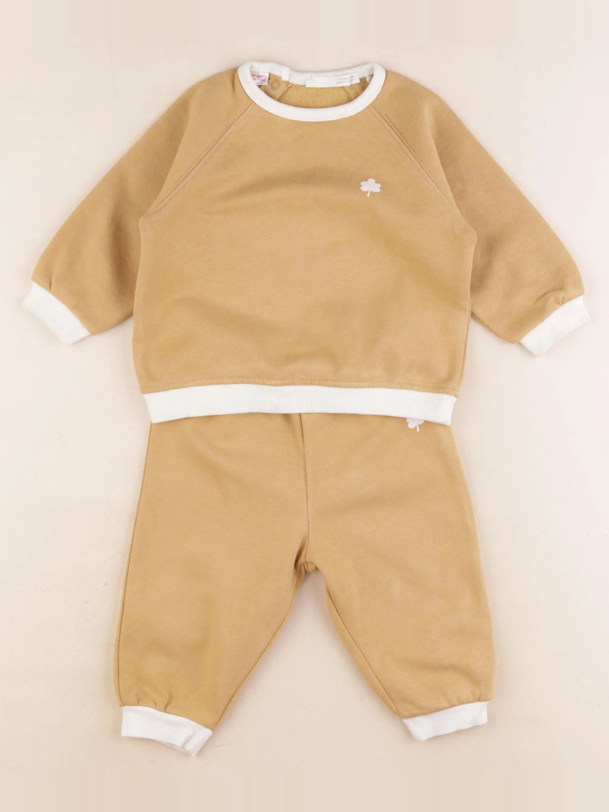 Zara - ensemble marron - 6/9 mois