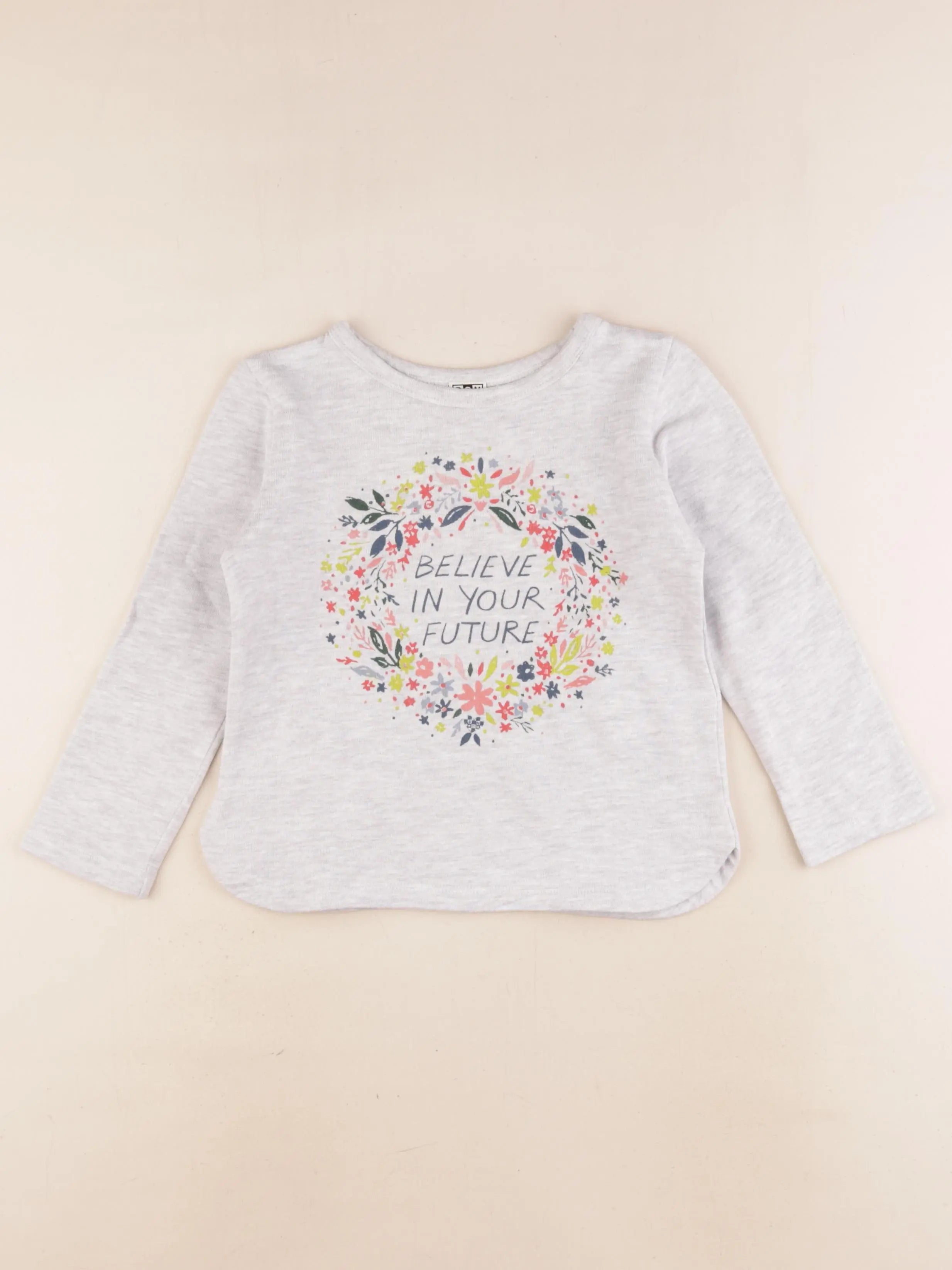 Bonton - sweat gris - 4 ans