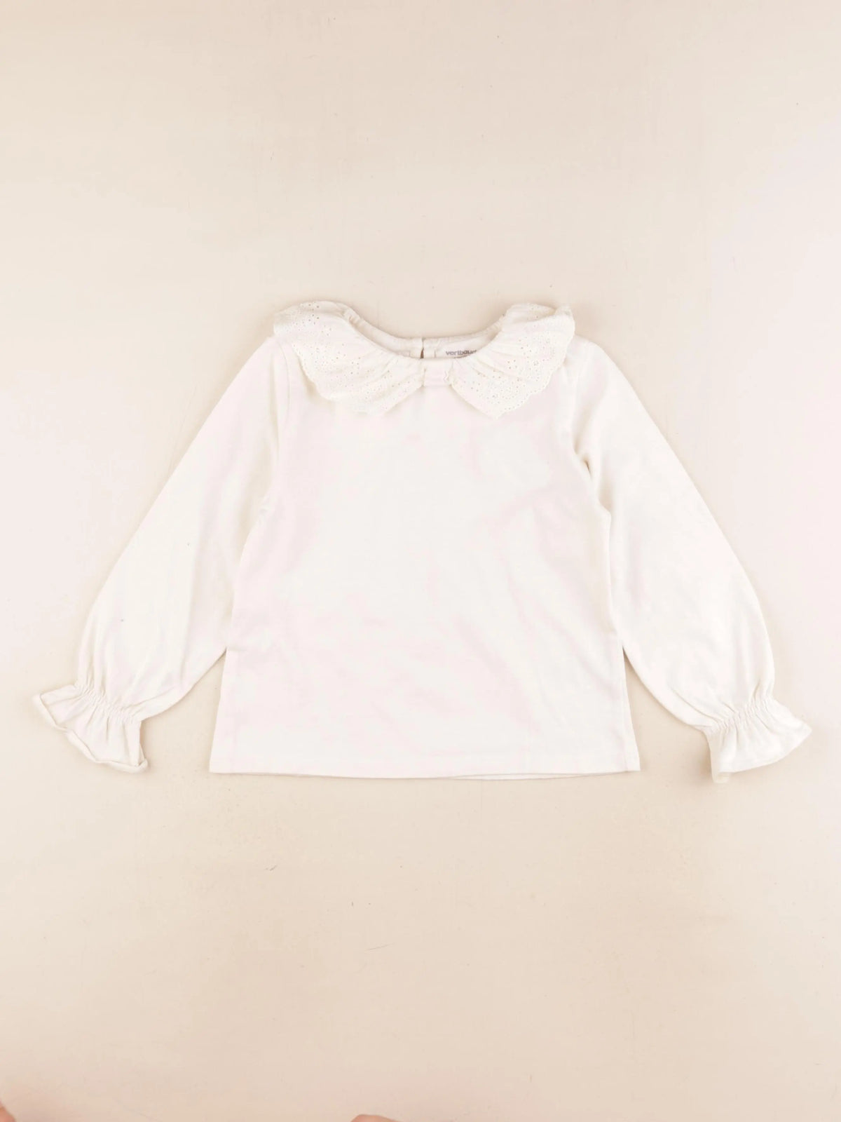 Vertbaudet - tee-shirt beige - 6 ans