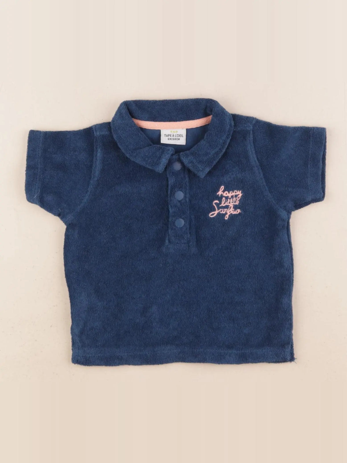 Tape à l'oeil - polo bleu - 6 mois
