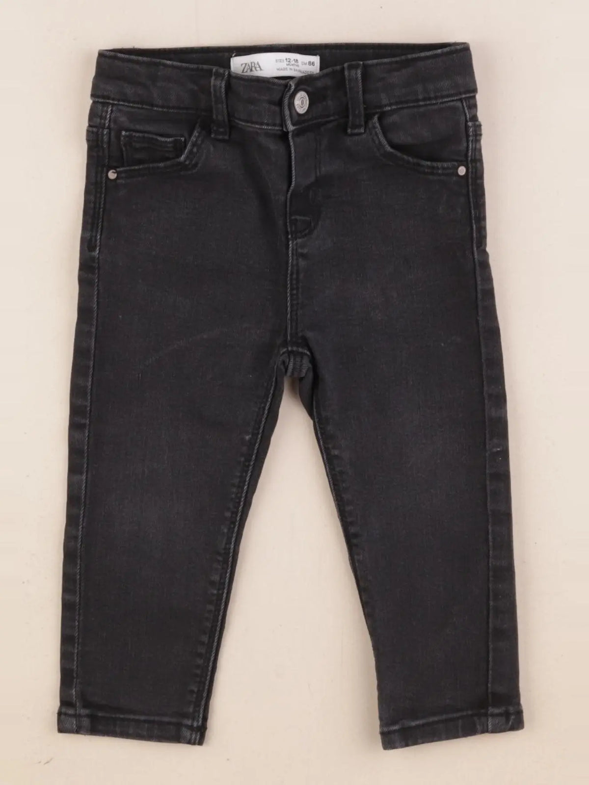 Zara - jean noir - 12/18 mois