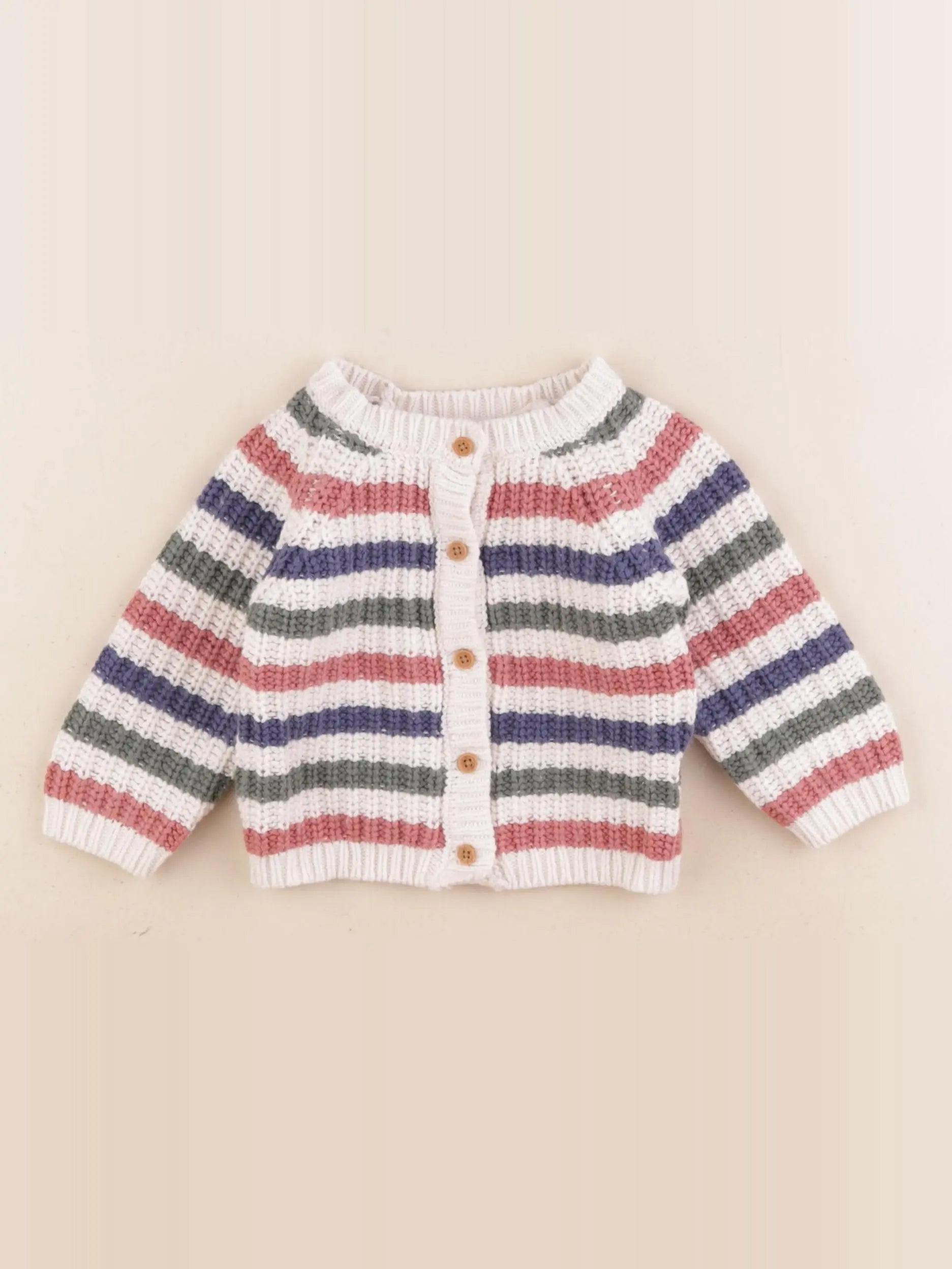 Boutchou - gilet multicolore - 9 mois