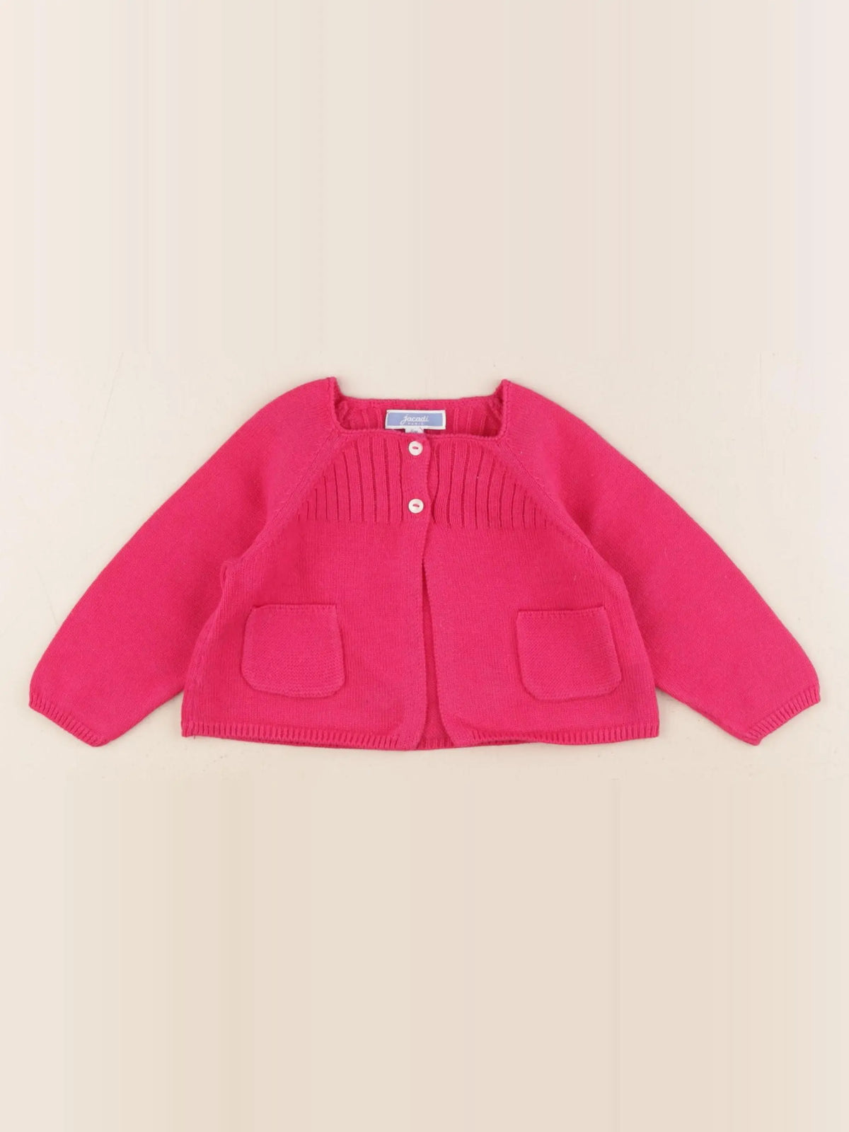 Jacadi - gilet rose - 6 mois