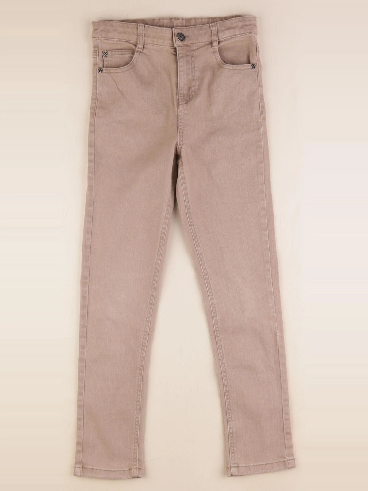 Vertbaudet - jean beige - 10 ans
