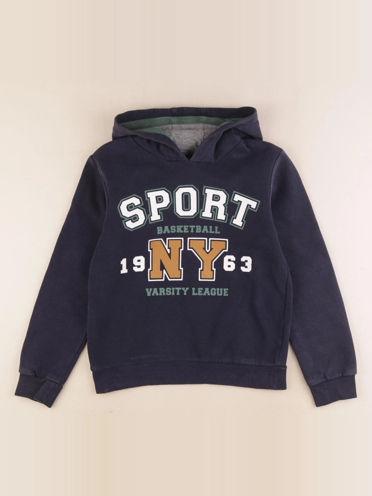 Vertbaudet - sweat bleu - 10 ans