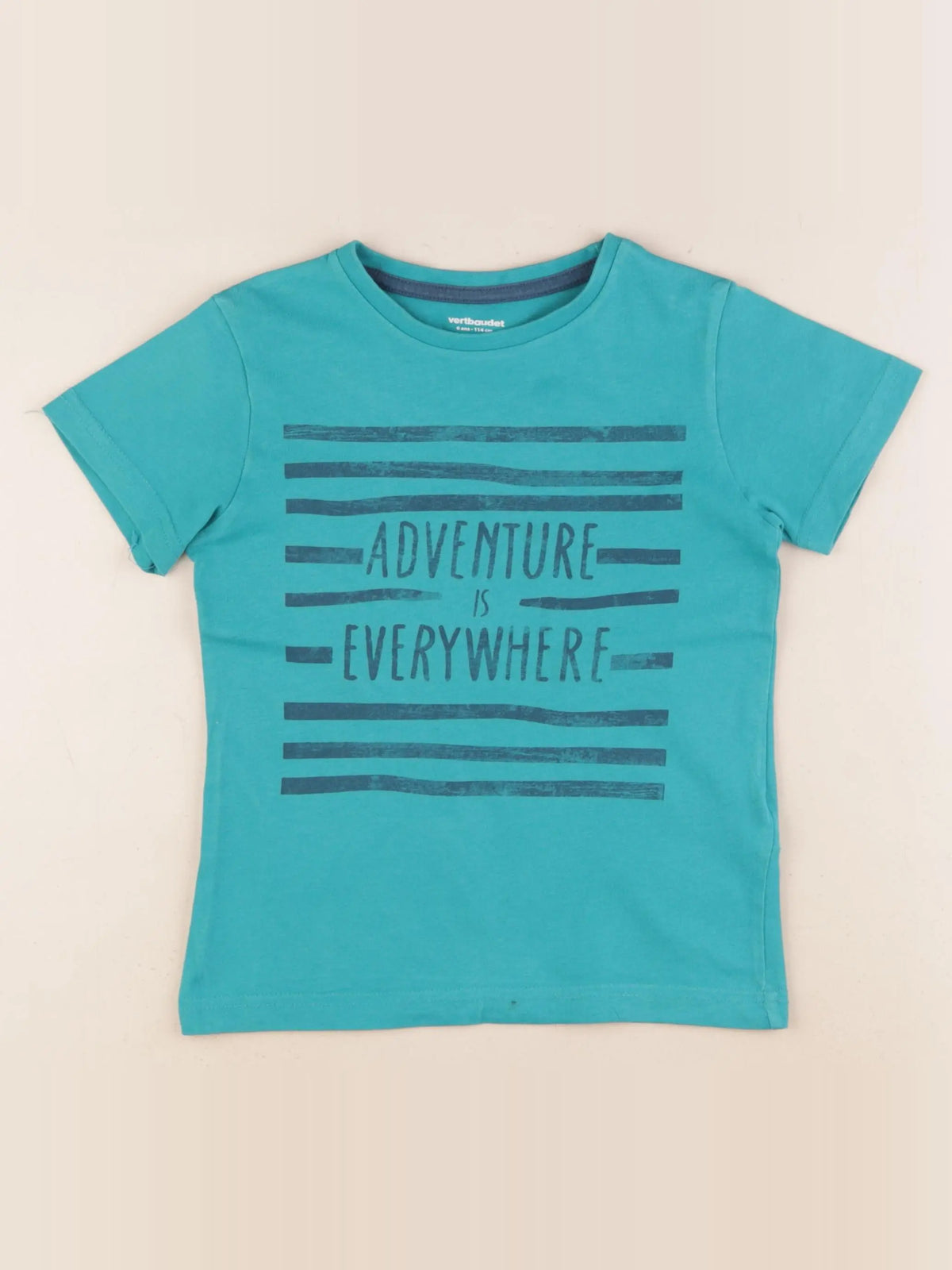 Vertbaudet - tee-shirt vert - 6 ans