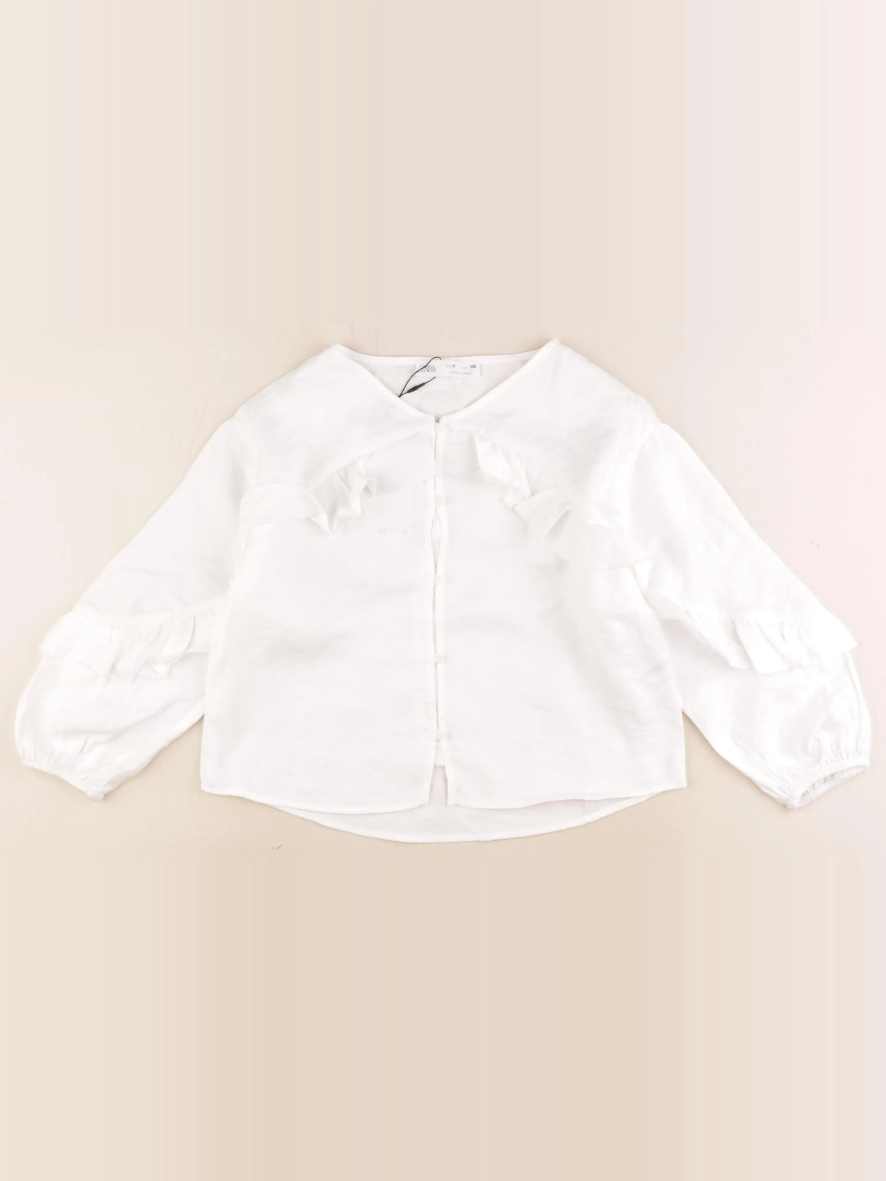 Zara - blouse blanc - 8 ans