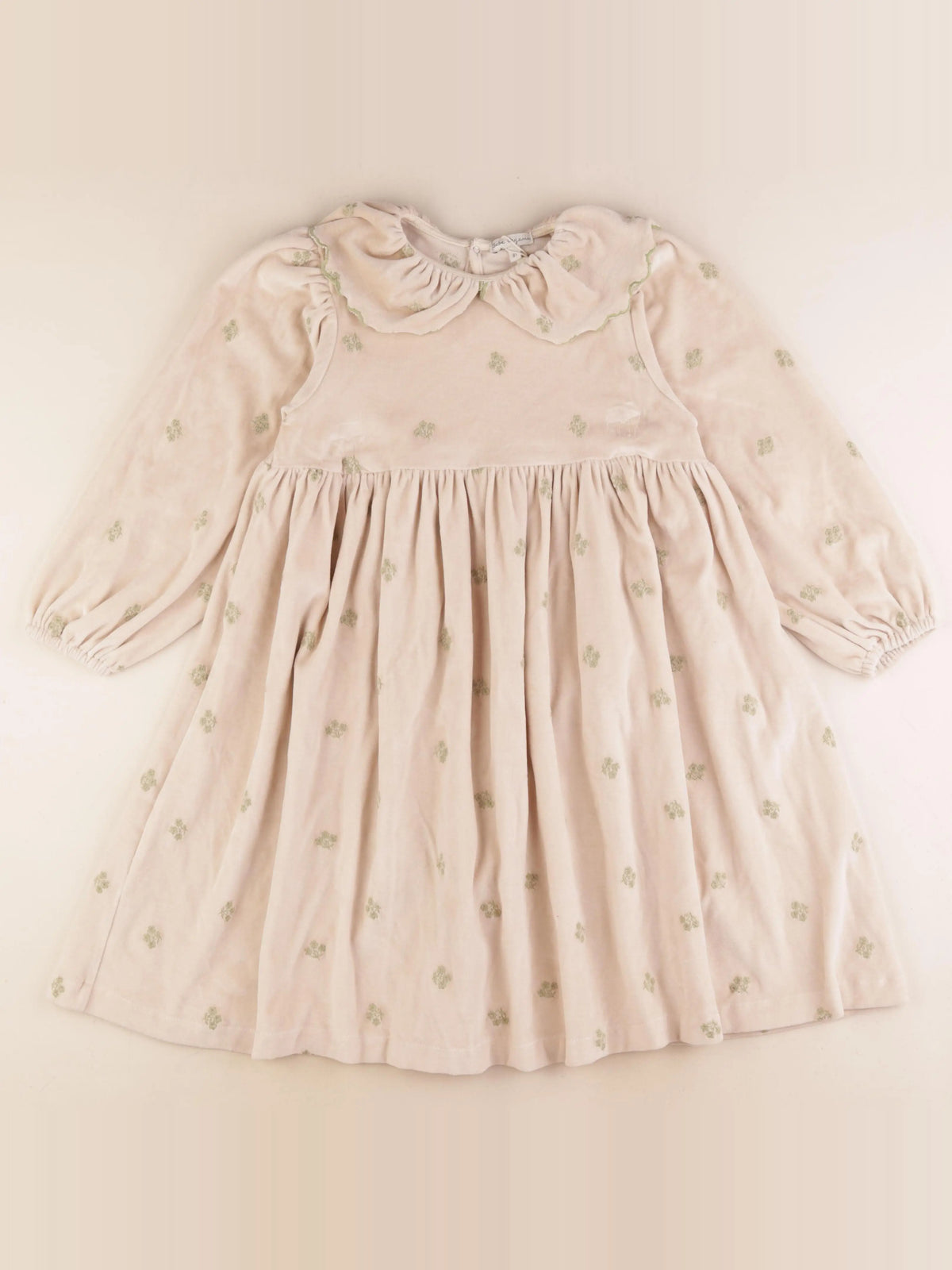 Bebe organic - robe beige - 8 ans