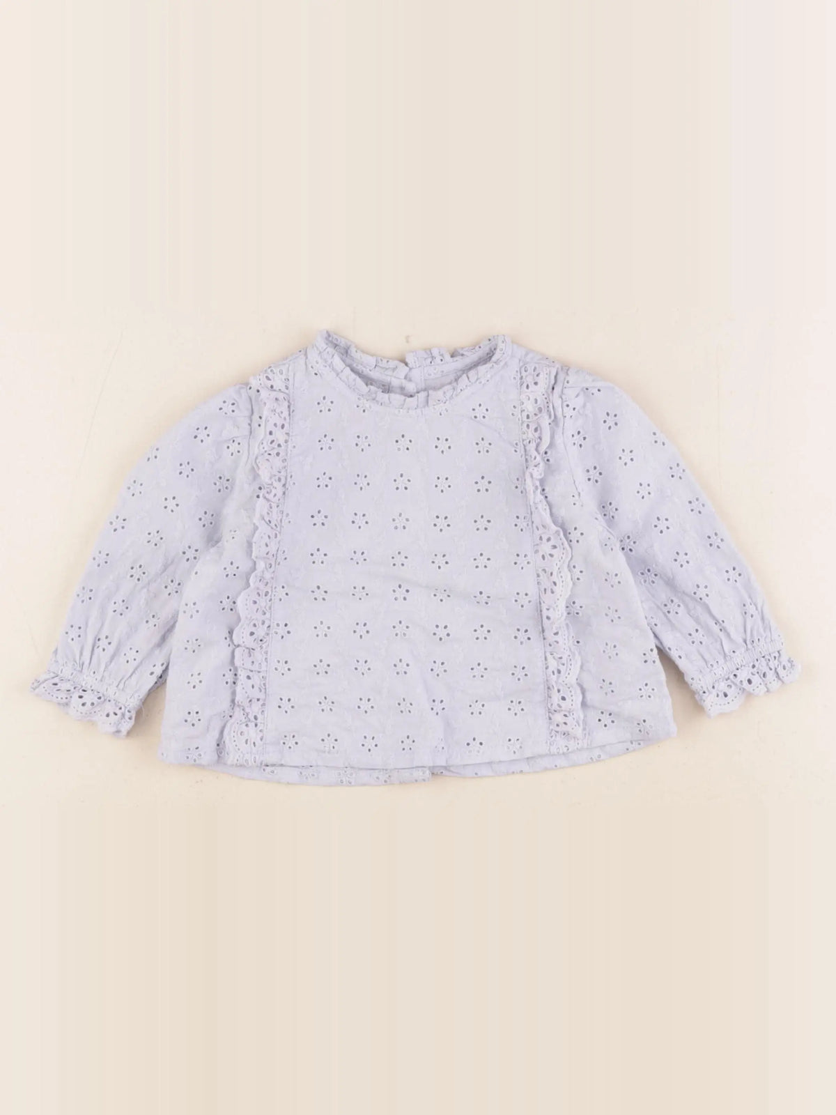 Vertbaudet - blouse bleu - 9 mois