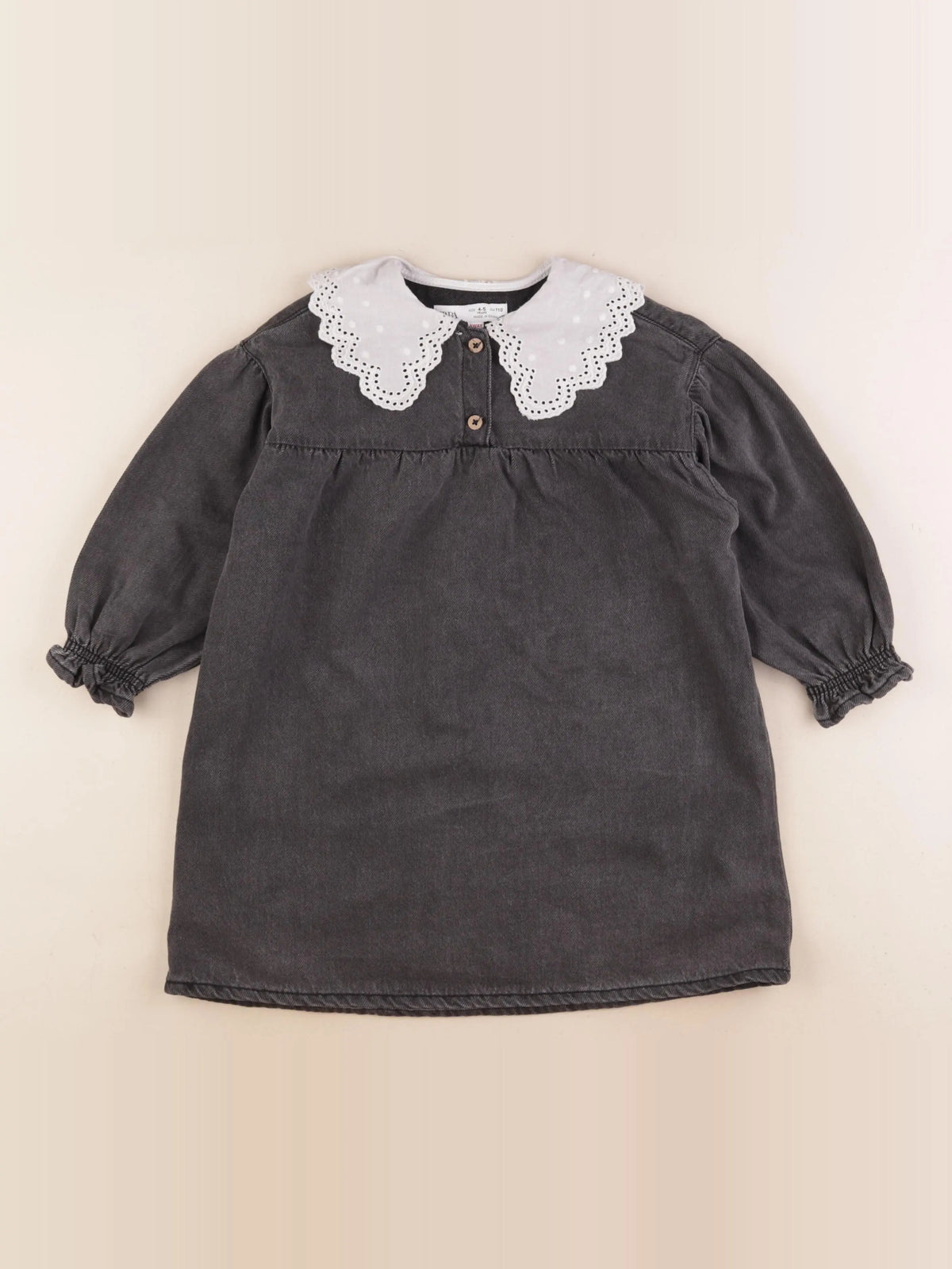 Zara - robe gris - 4/5 ans