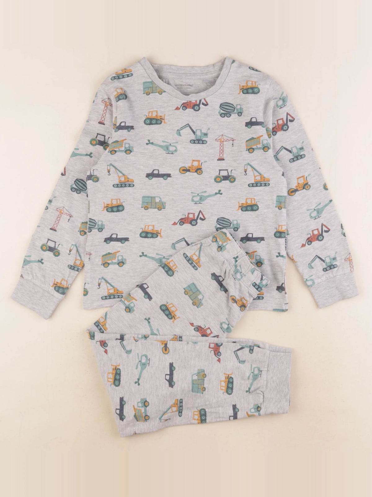 Vertbaudet - pyjama coton gris - 6 ans