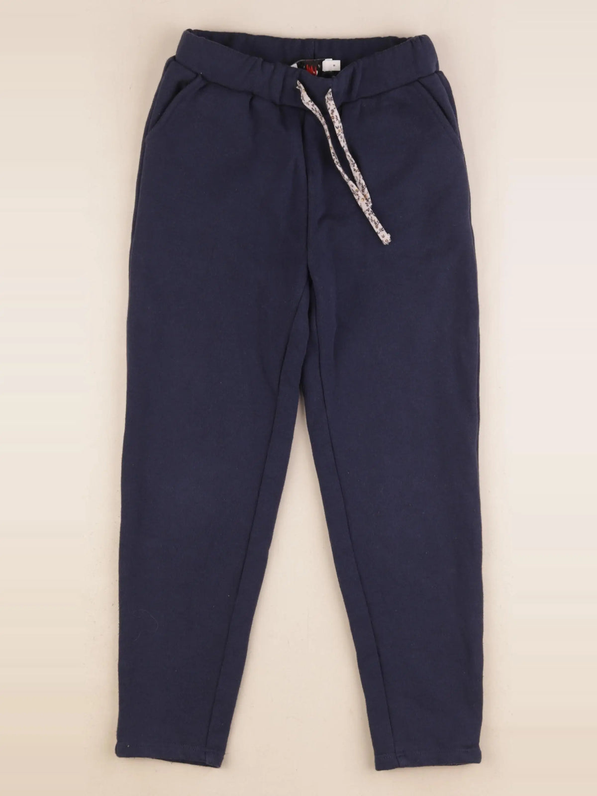 Cyrillus - jogging doublé bleu - 8 ans