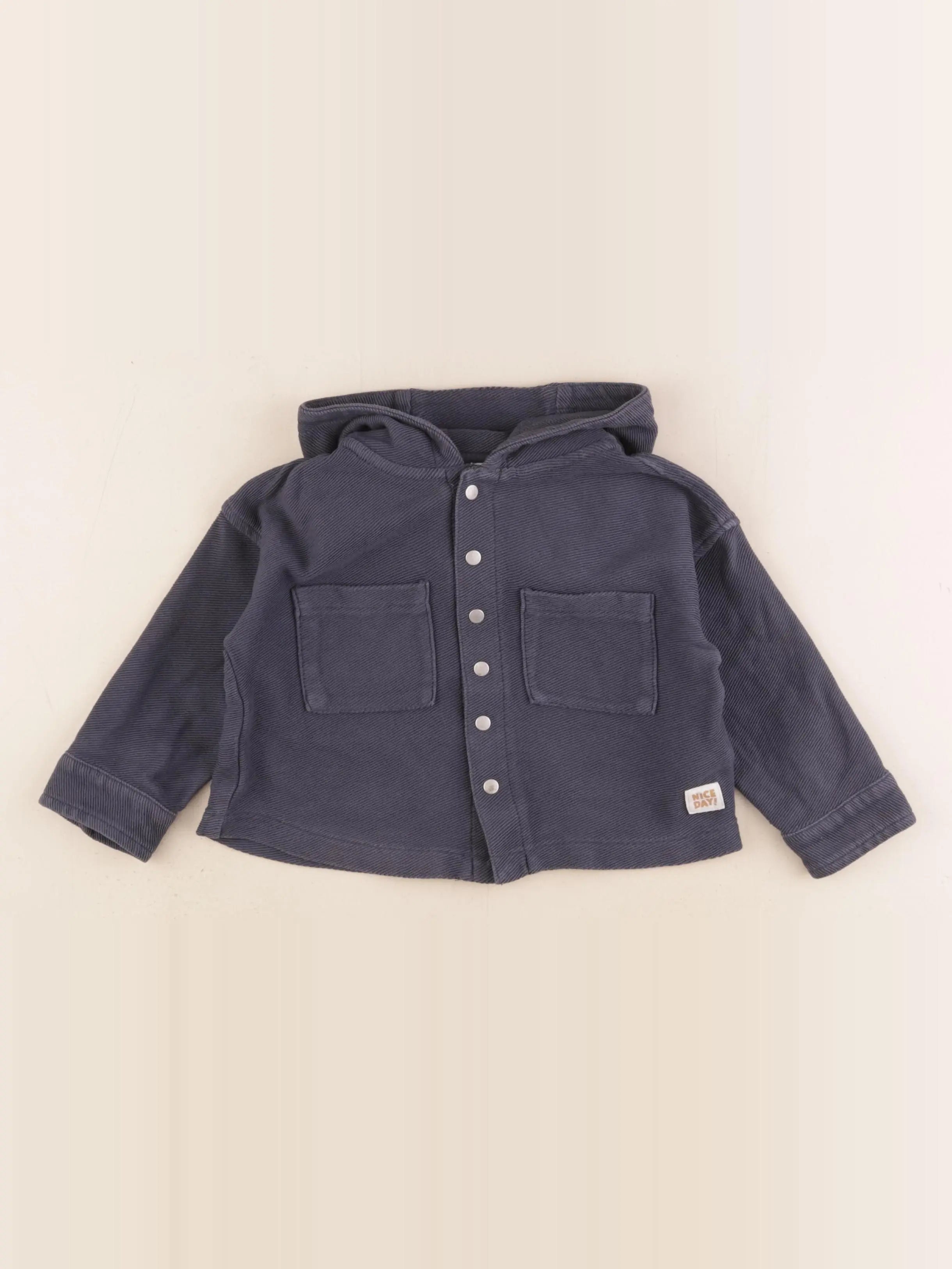 Vertbaudet - sur-chemise bleu - 18 mois