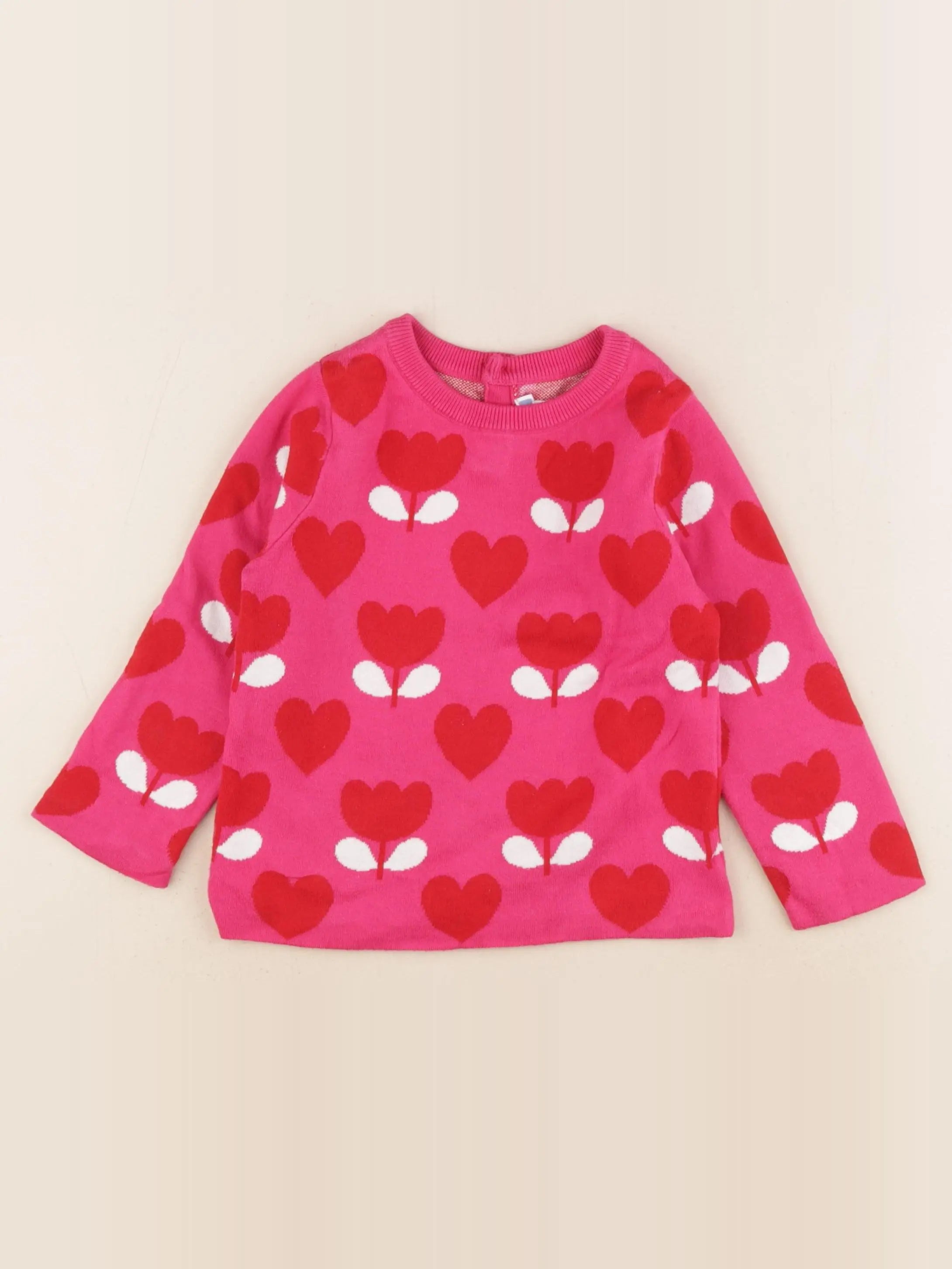 Jacadi - pull rose - 36 mois