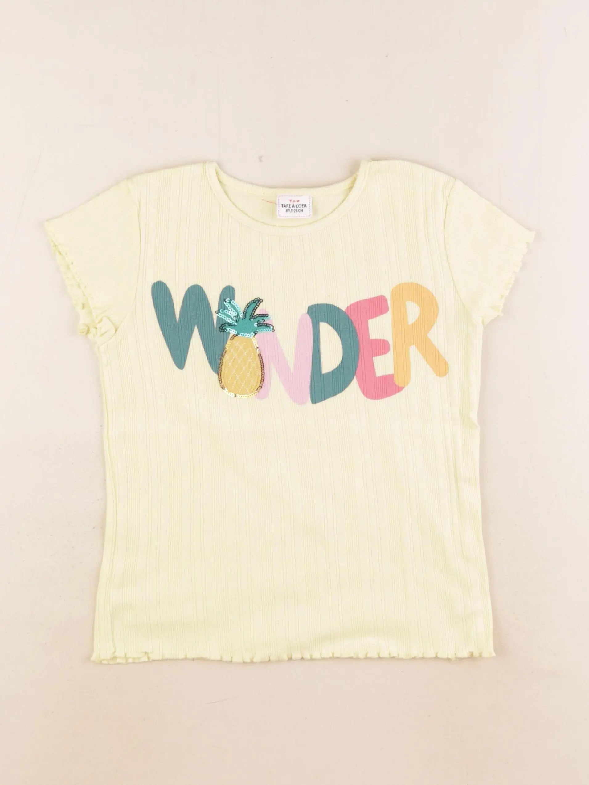 Tape à l'oeil - tee-shirt jaune - 8 ans