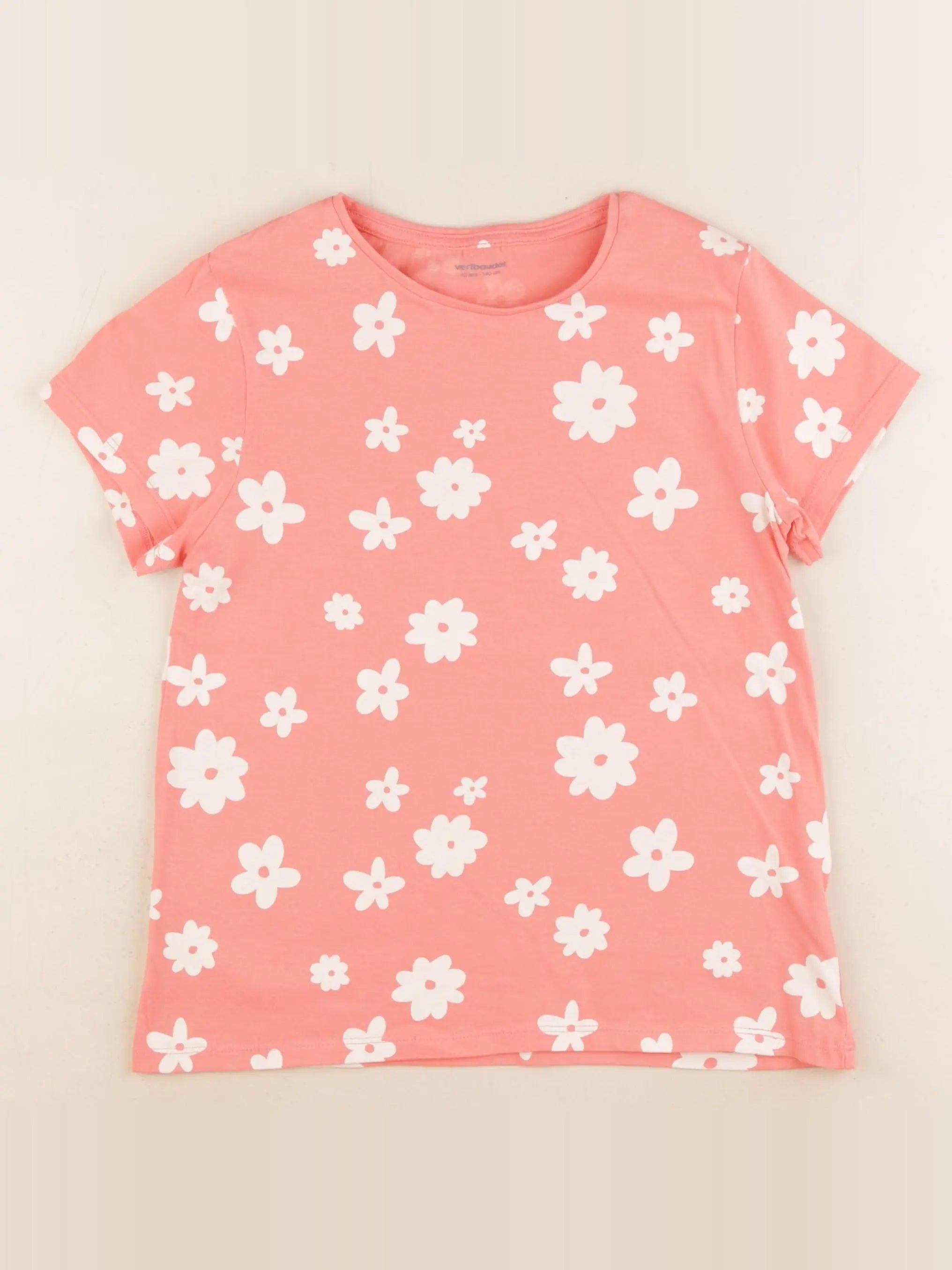 Vertbaudet - tee-shirt orange - 10 ans